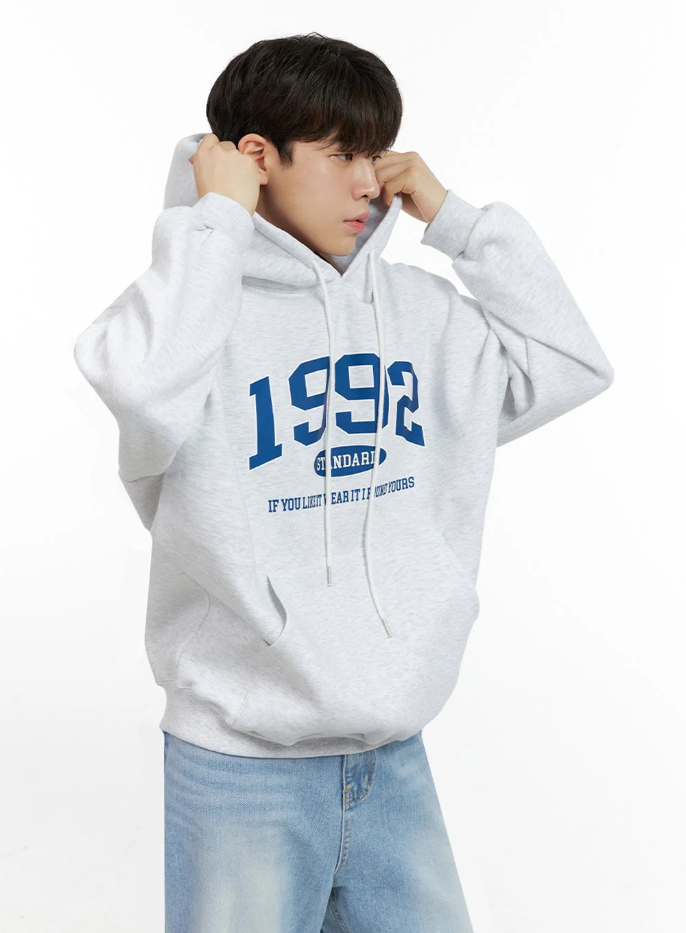 Men's Long Sleeve Hoodie Sweatshirt IN422