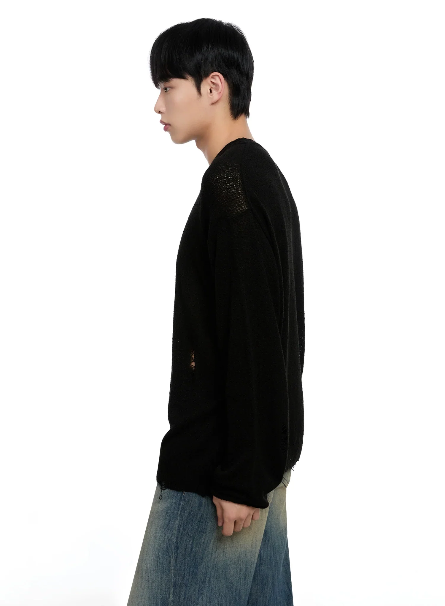 Men's Loose Fit Sweater IG520 - Image 7