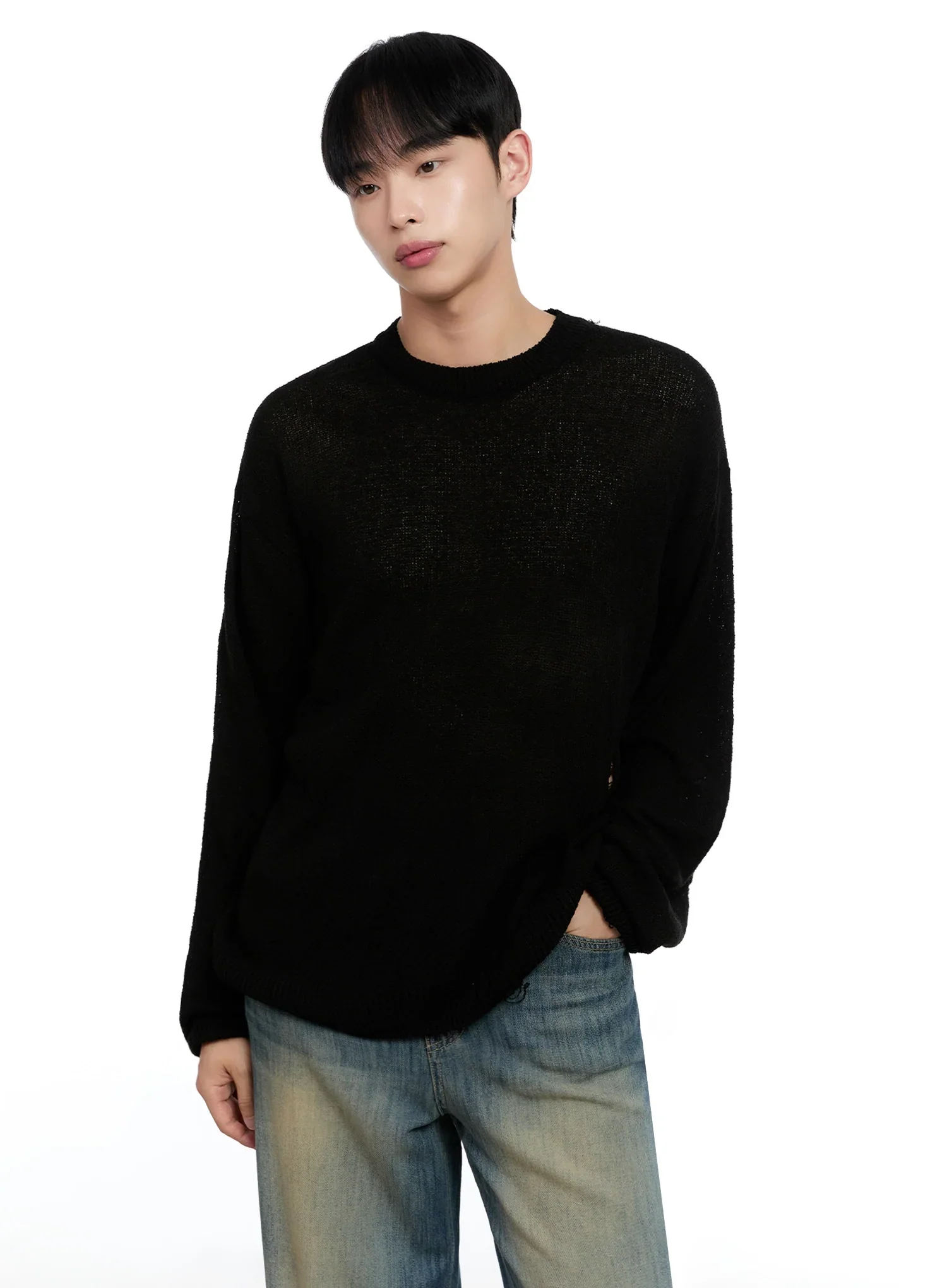 Men's Loose Fit Sweater IG520 - Image 9