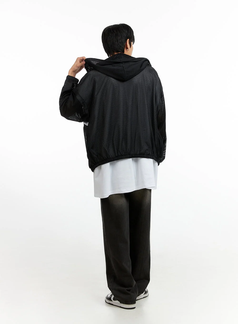 Men's Mesh Hoodie Jacket IG402 - Image 7