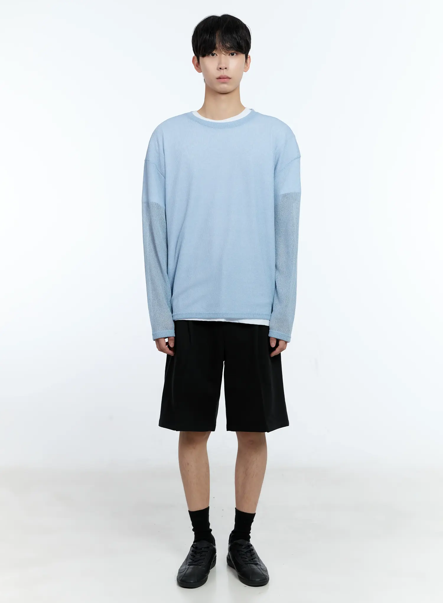 Men's Mesh Long-Sleeve Top IG501 - Image 3
