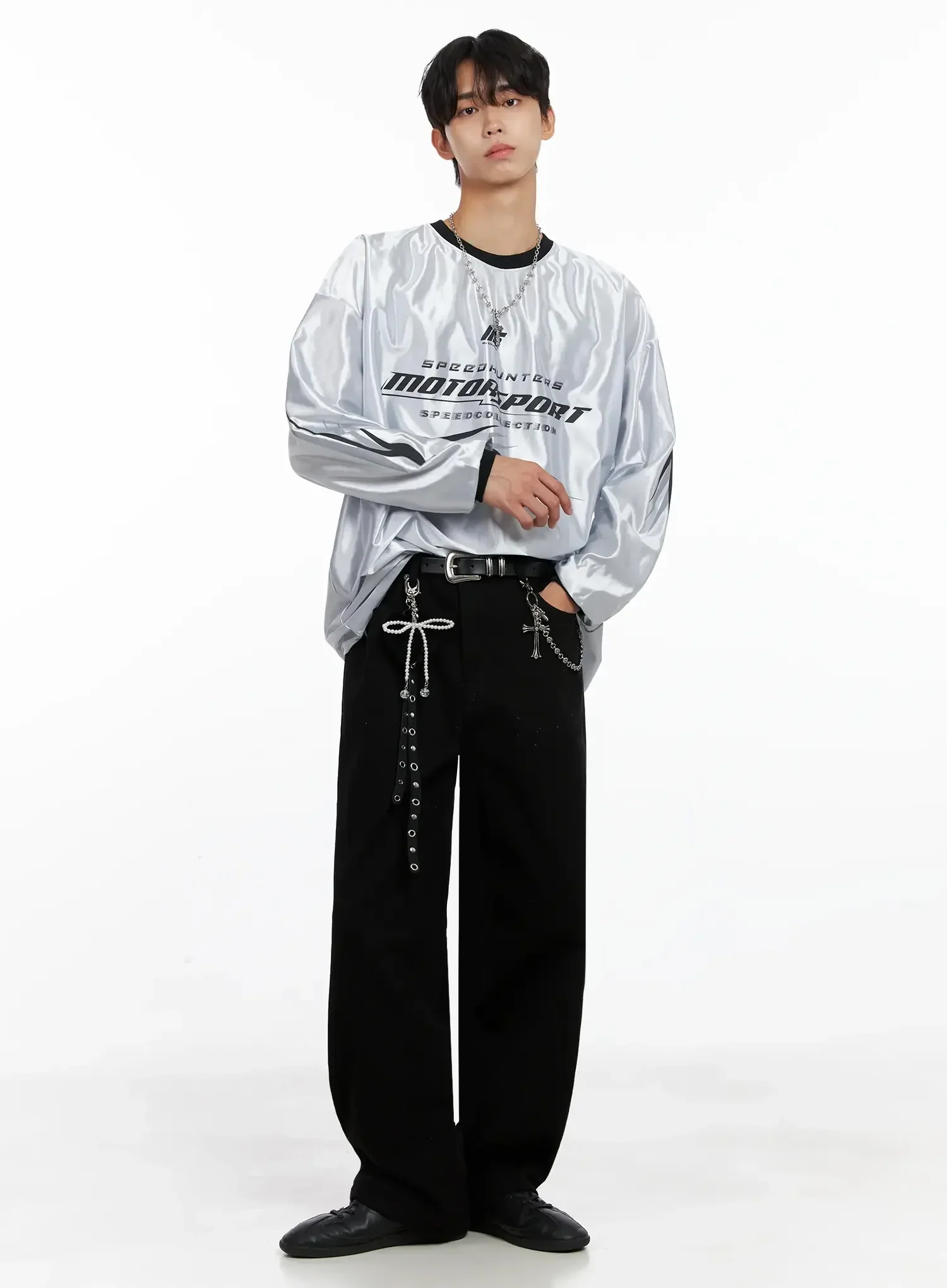 Men's Metallic Sporty Long Sleeve IO516 - Image 3