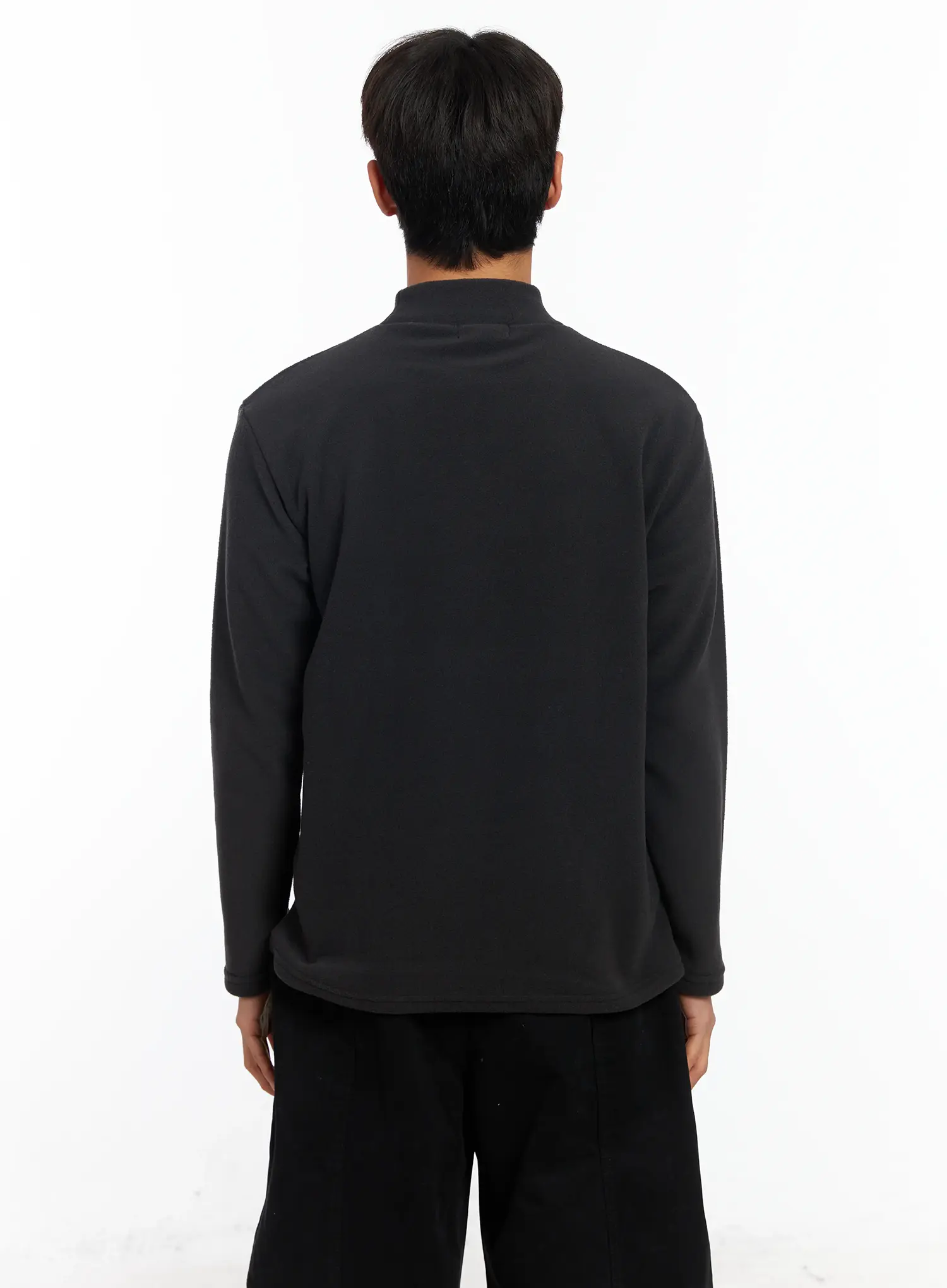 Men's Neutral Tone Mock Neck IF504 - Image 5