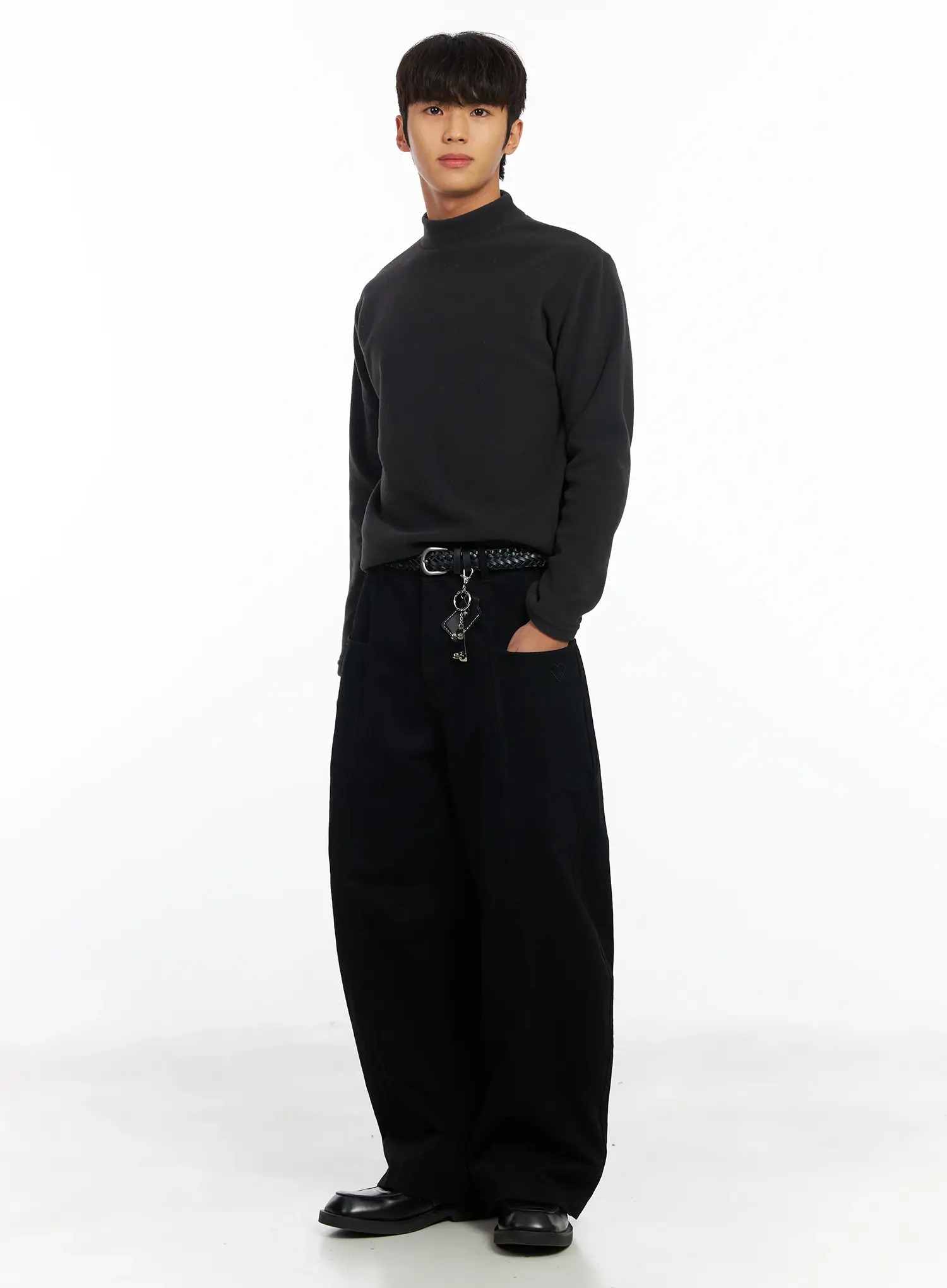 Men's Neutral Tone Mock Neck IF504 - Image 7