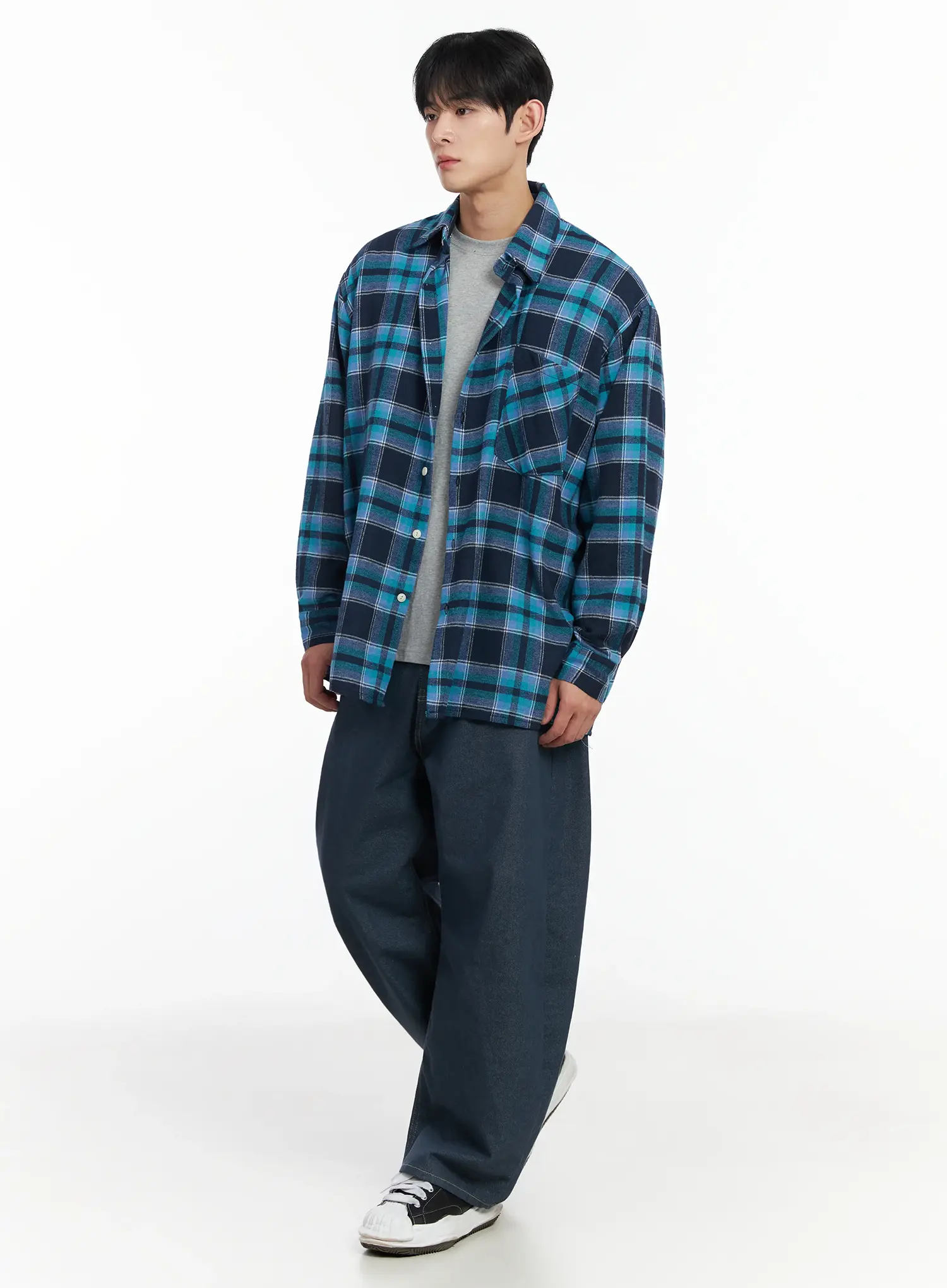 Men's No-Fade Stitched Jeans IF516 - Image 3
