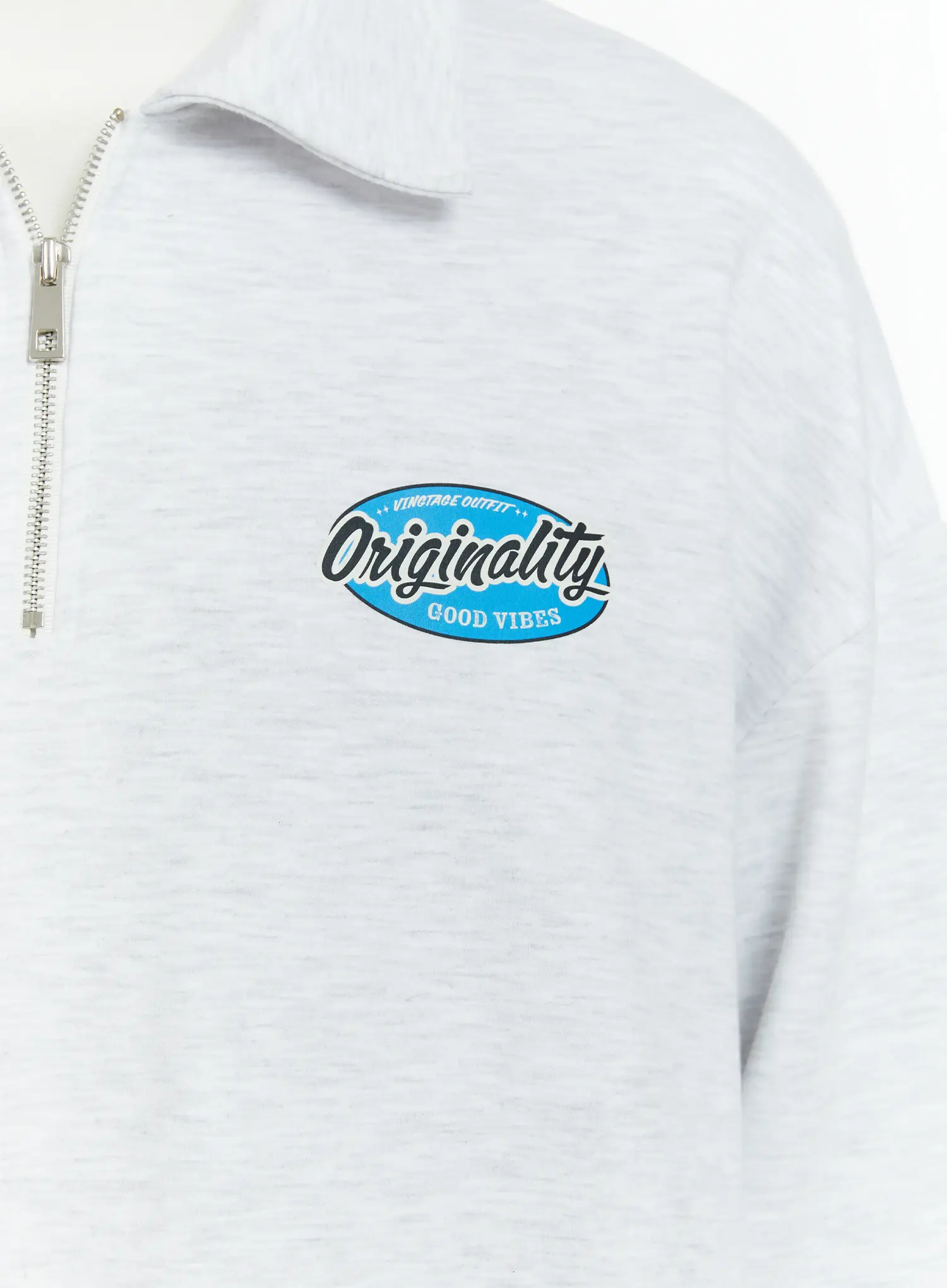 Men's "Orginality" Quarter-Zip Sweatshirt IF511 - Image 9