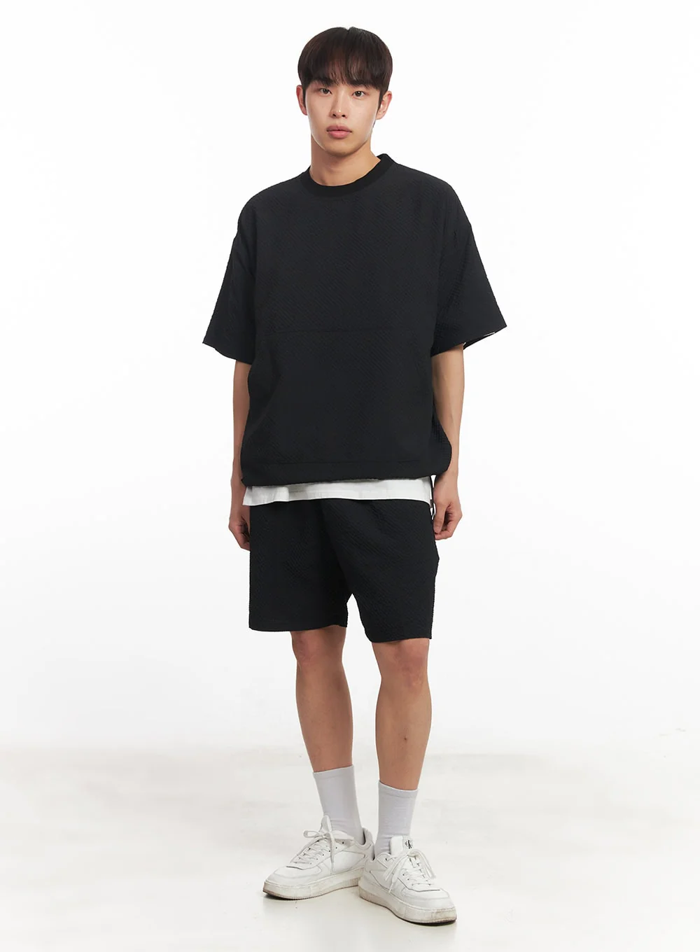 Men's Oversized T-Shirt with Pockets IA518 - Image 2