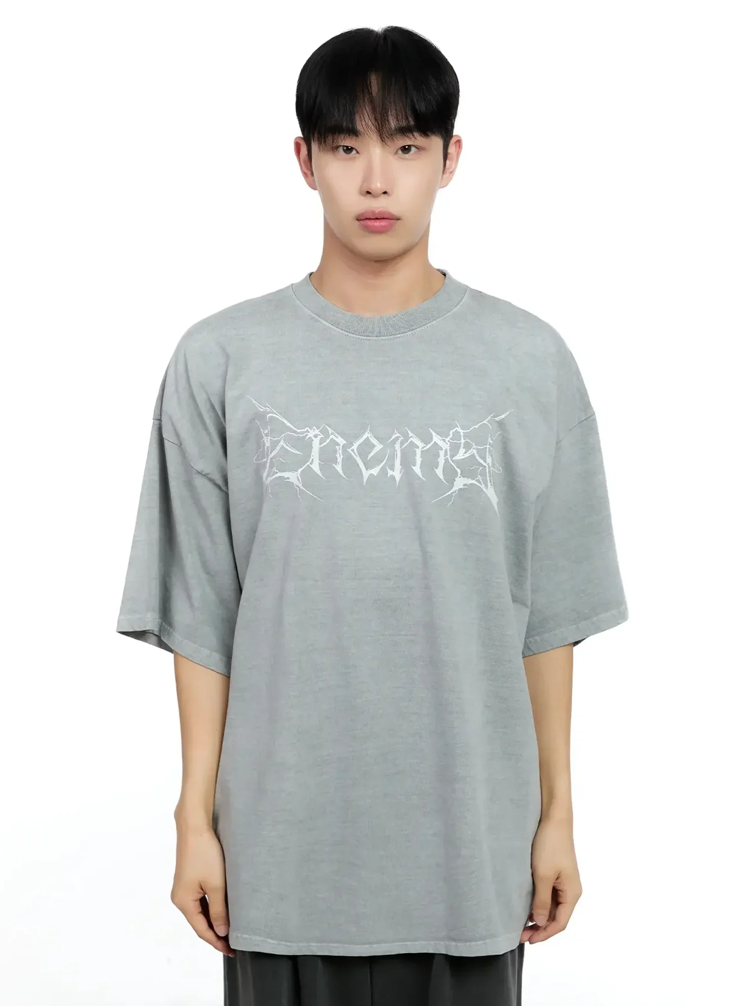 Men's Oversized Text Graphic Tee IG520 - Image 18