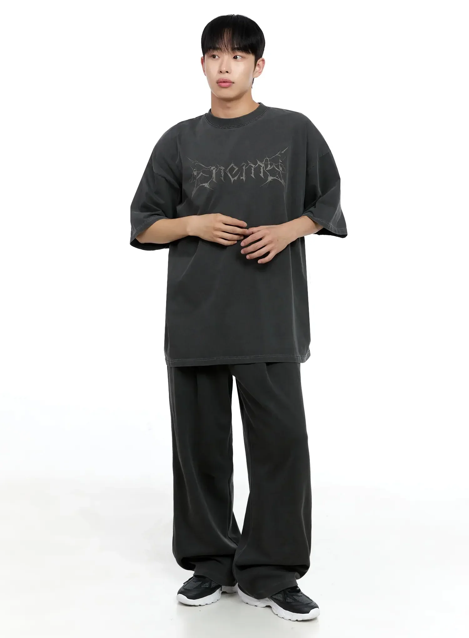 Men's Oversized Text Graphic Tee IG520 - Image 4