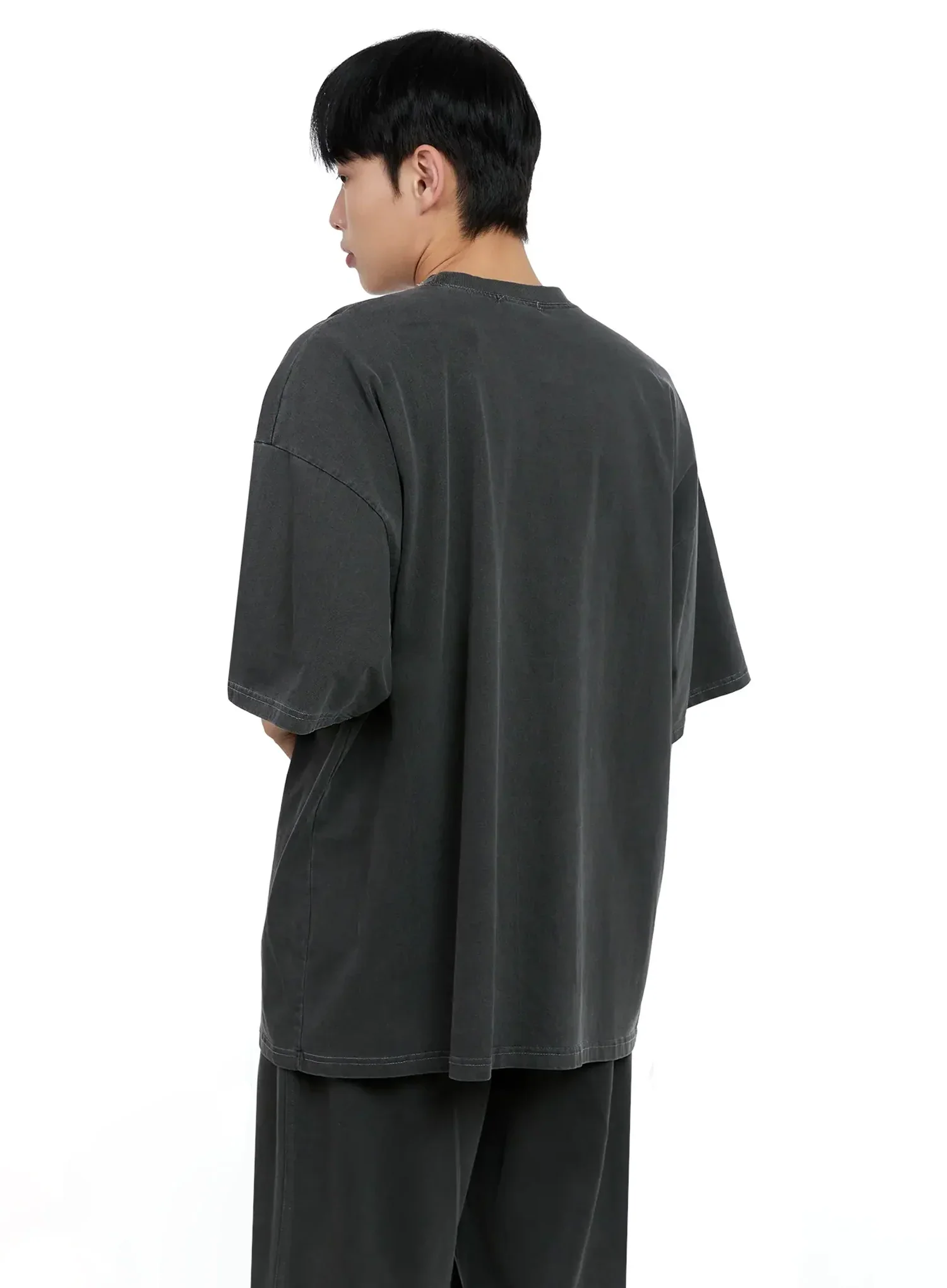 Men's Oversized Text Graphic Tee IG520 - Image 9