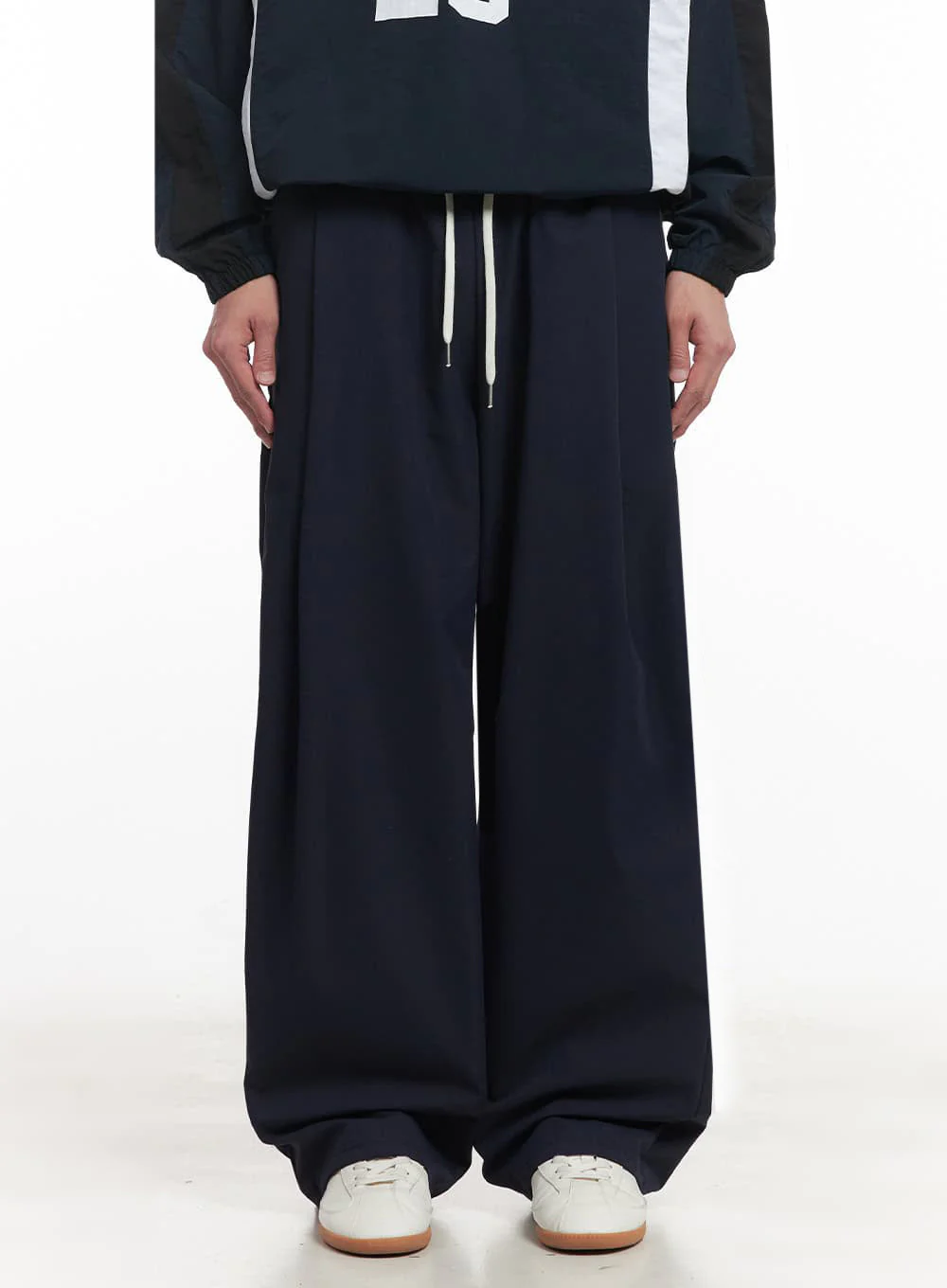 Men's Pintuck Windbreaker Sweatpants IA510 - Image 2