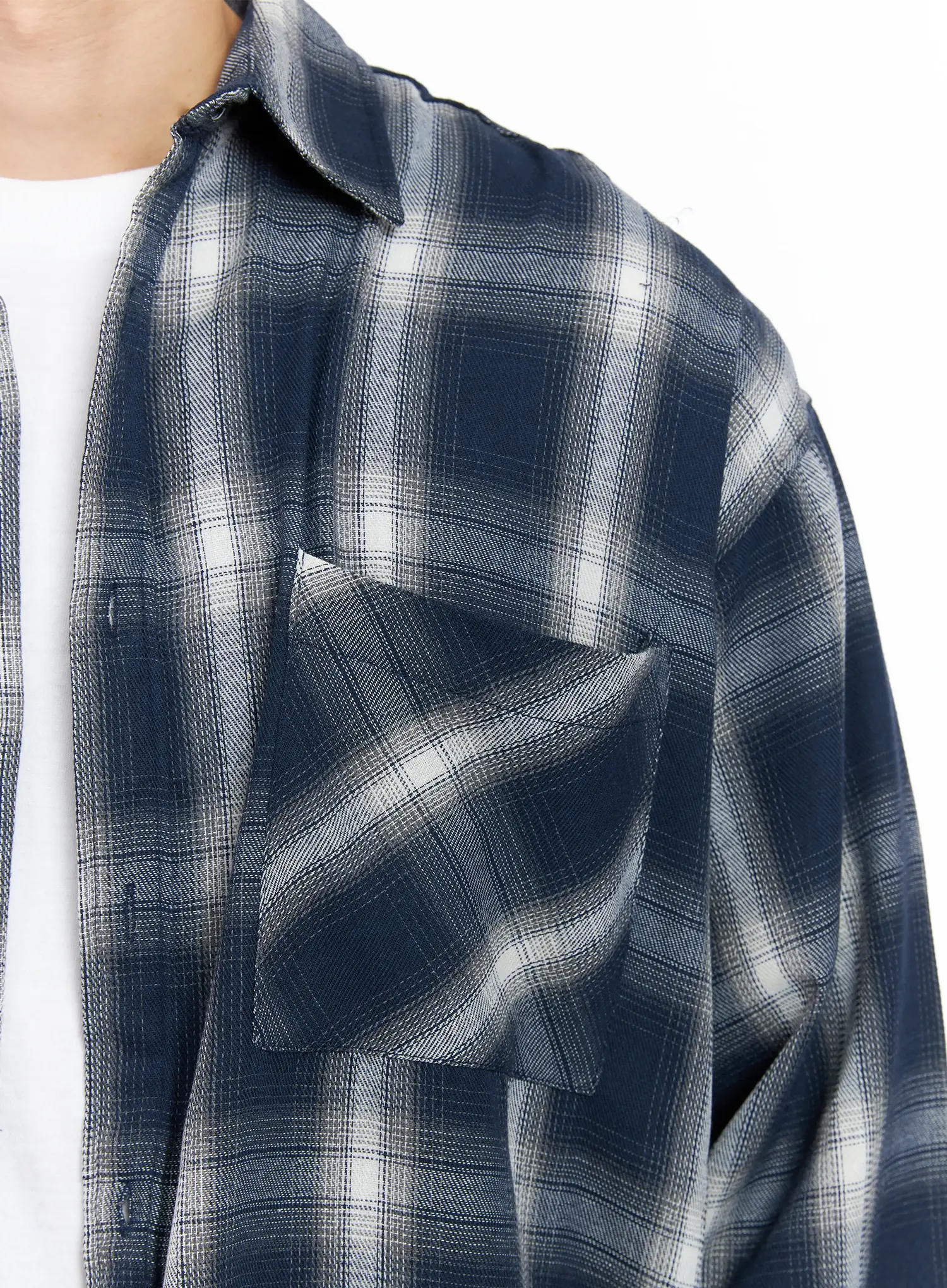 Men's Plaid Button-Up Shirt IF517 - Image 14
