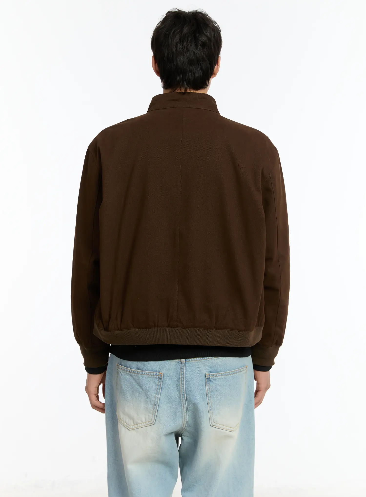 Men's Plaid Harrington Jacket IM502 - Image 5