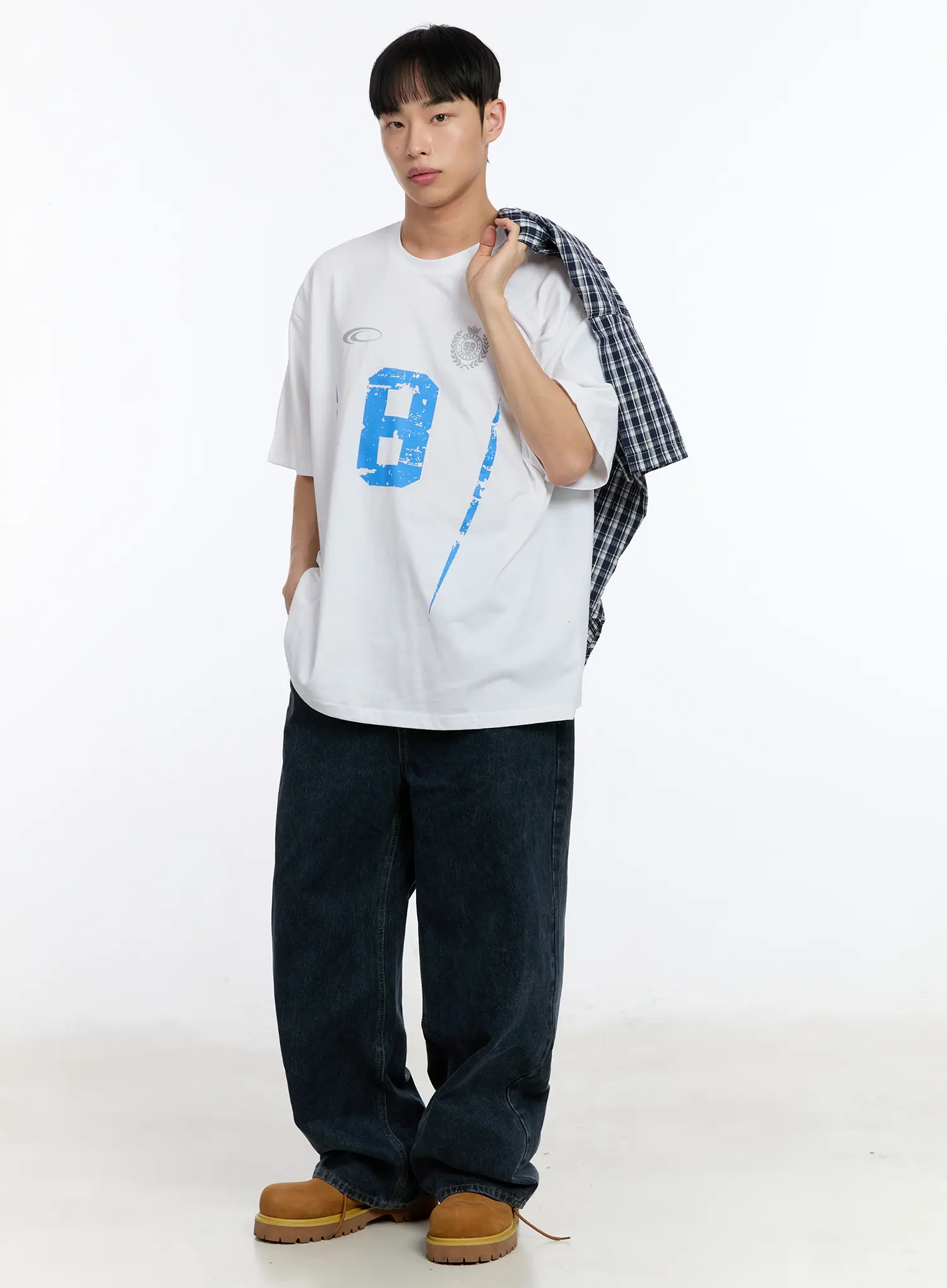 Men's Plaid Shirt IA508 - Image 10