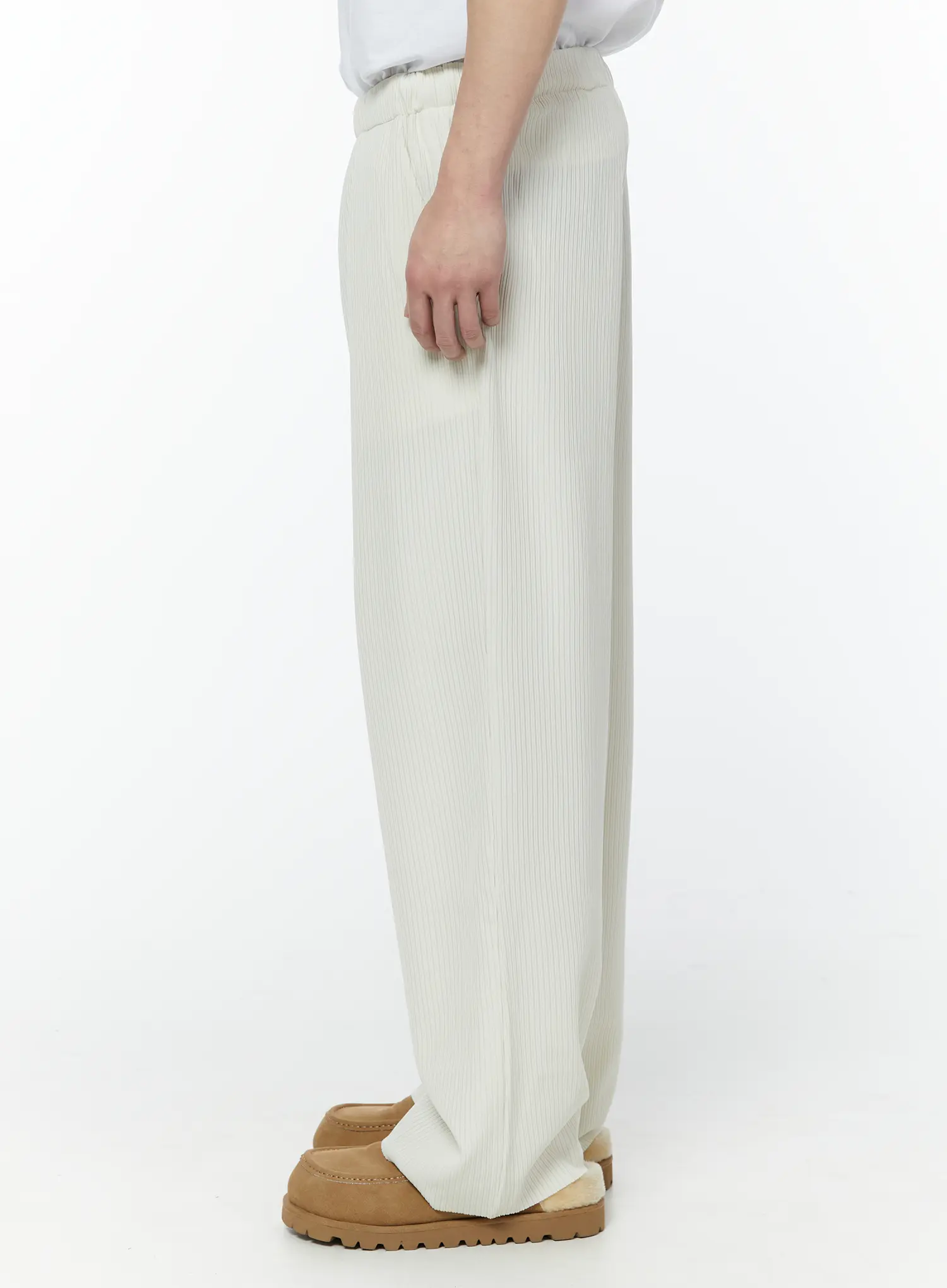 Men's Pleated Wide Leg Pants IY506 - Image 6