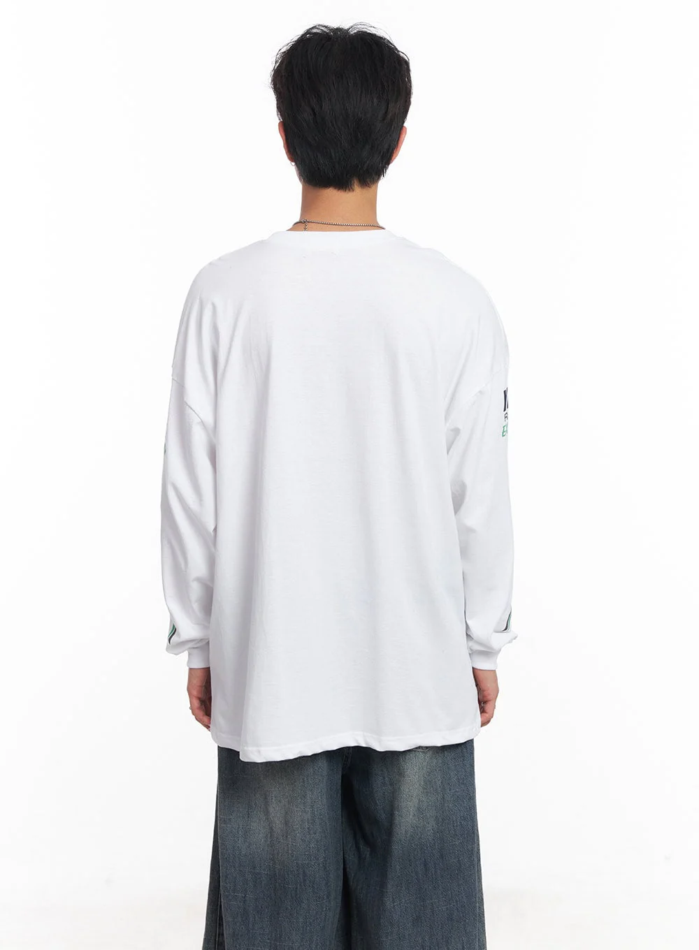 Men's Racer Graphic Long-Sleeve Top IY508 - Image 7