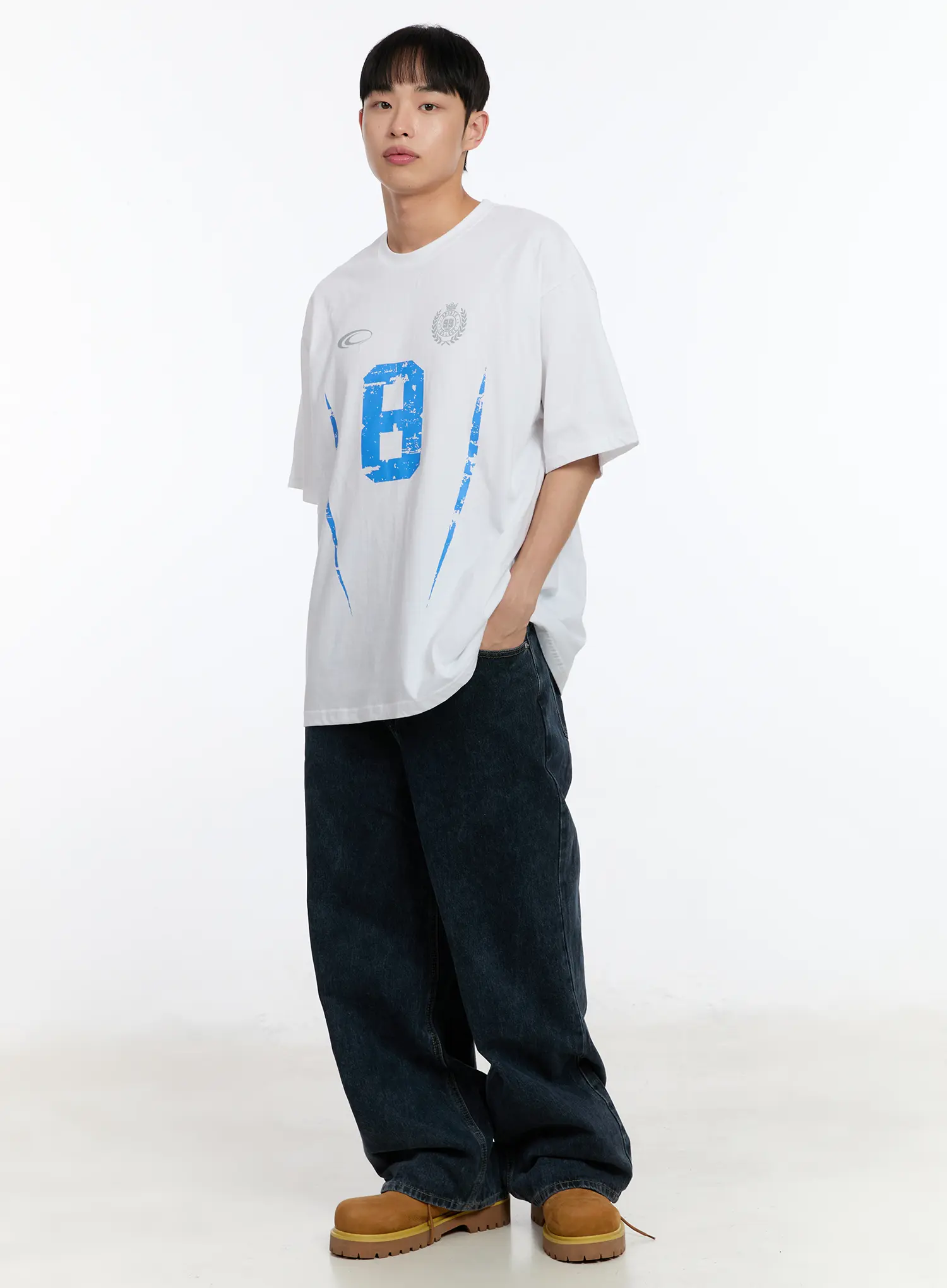 Men's Relaxed Baggy Jeans IA508 - Image 9