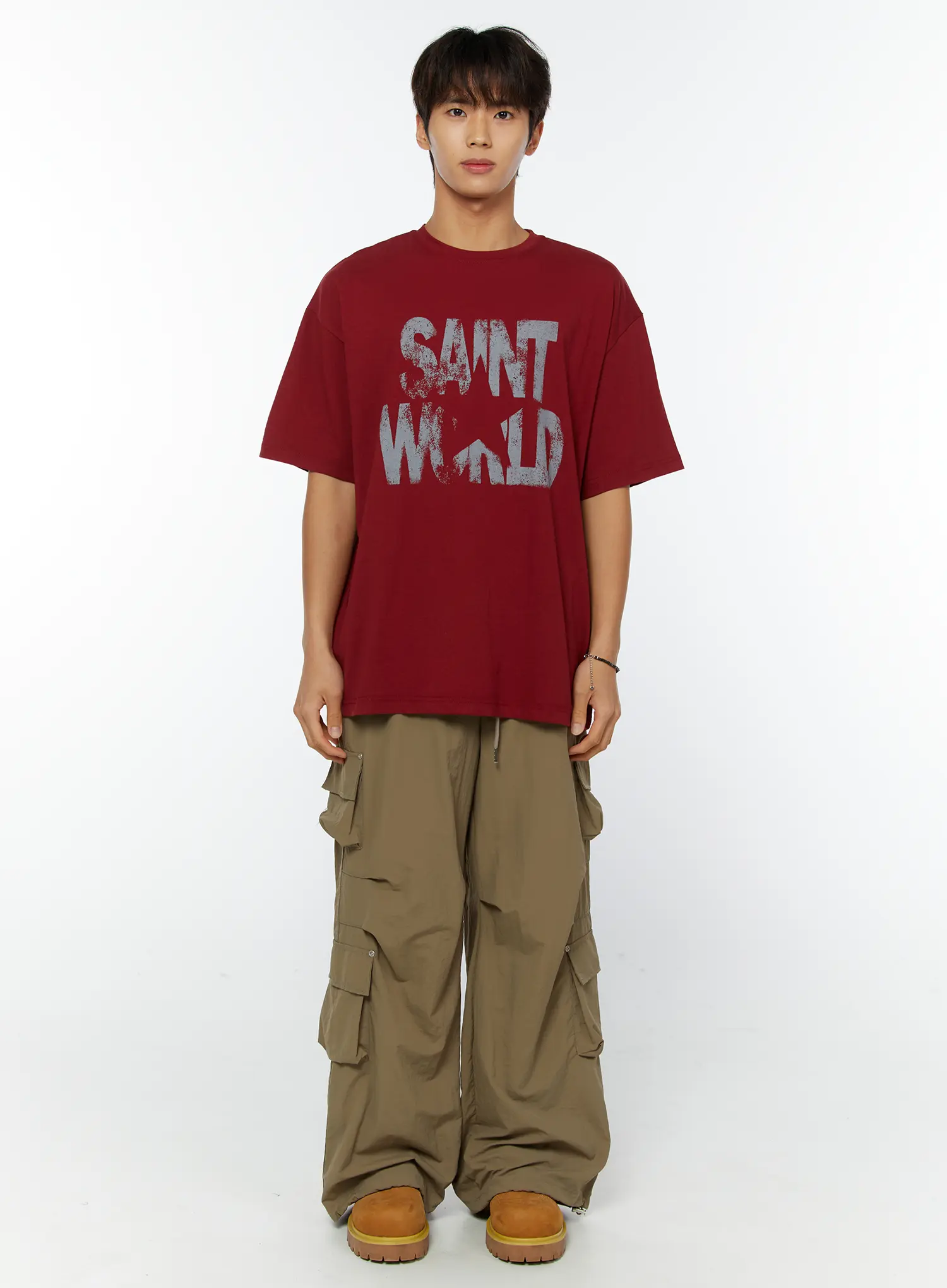 Men's Rivet String Cargo Pants IY508 - Image 4