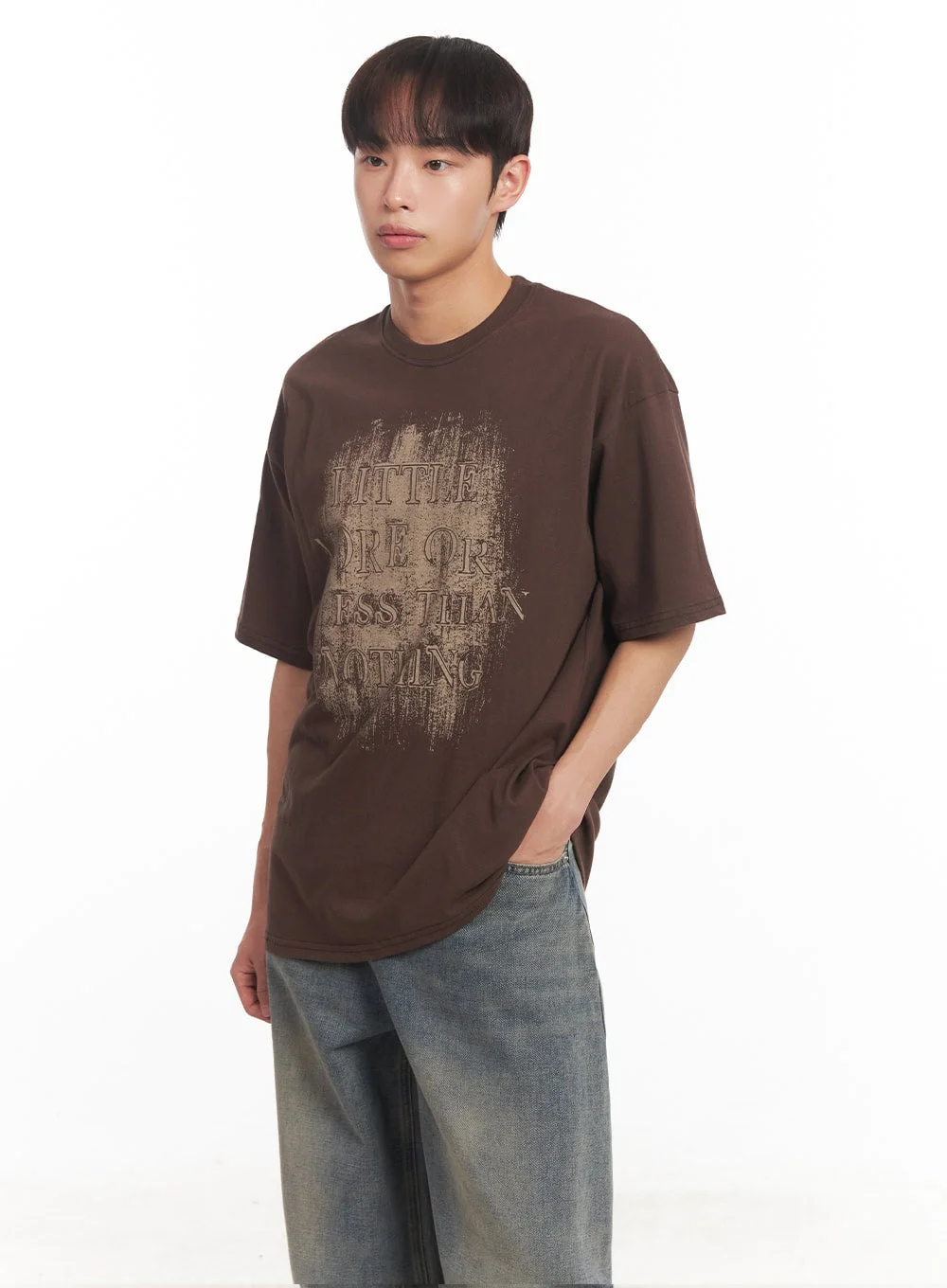 Men's Round Neck Graphic Shirt  IA521 - Image 3