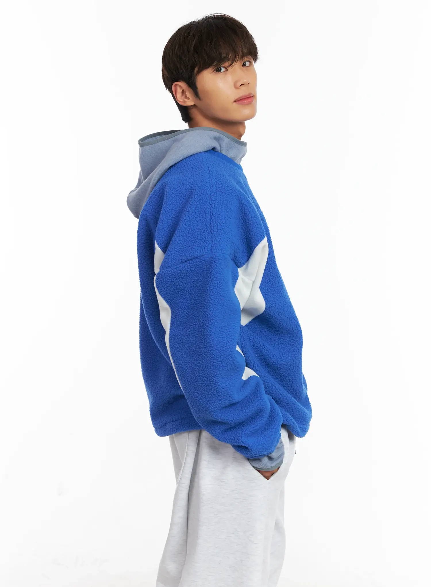 Men's Sherpa Fleece Sweatshirt ID511 - Image 7