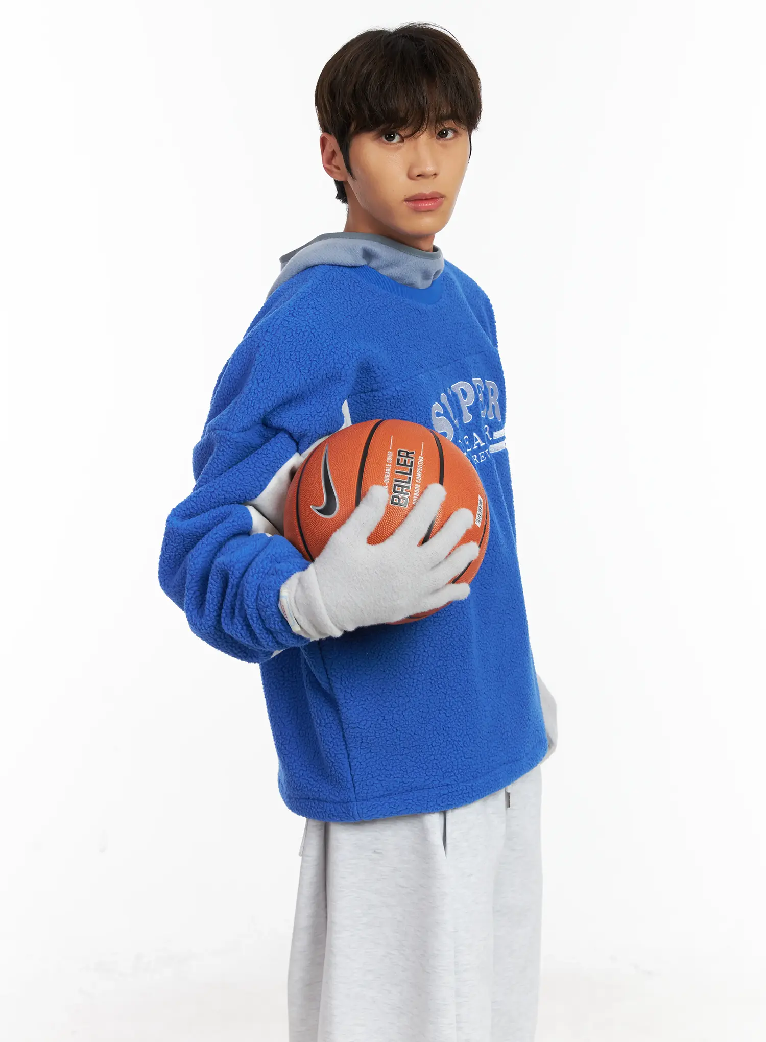 Men's Sherpa Fleece Sweatshirt ID511 - Image 9