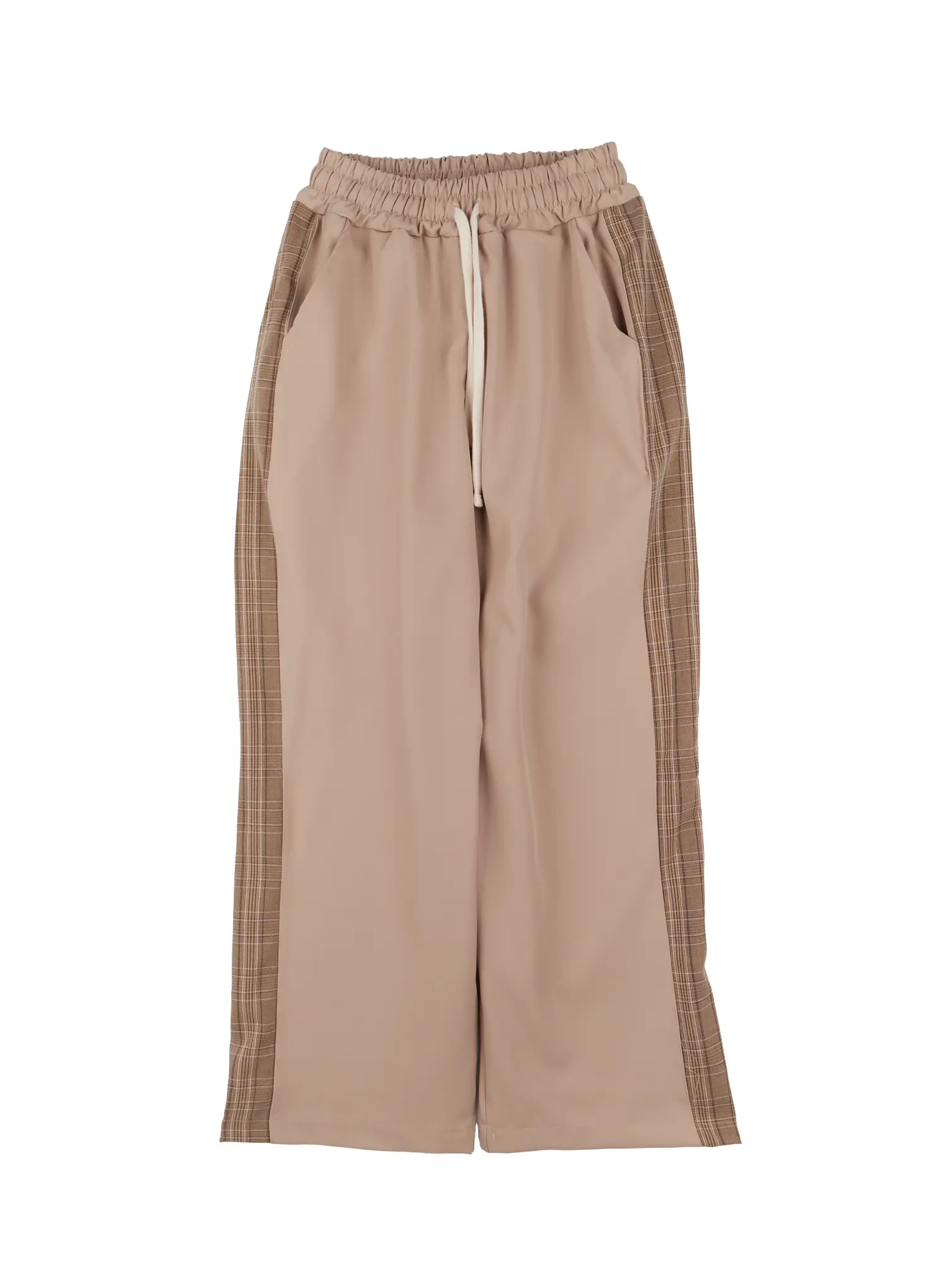 Men's Side Plaid Drawstring Pants IG529 - Image 15