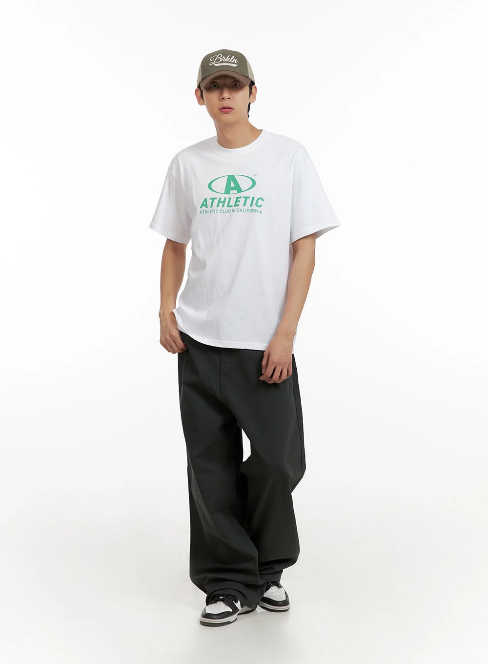 Men's Solid Cotton Baggy Pants IL404 - Image 3