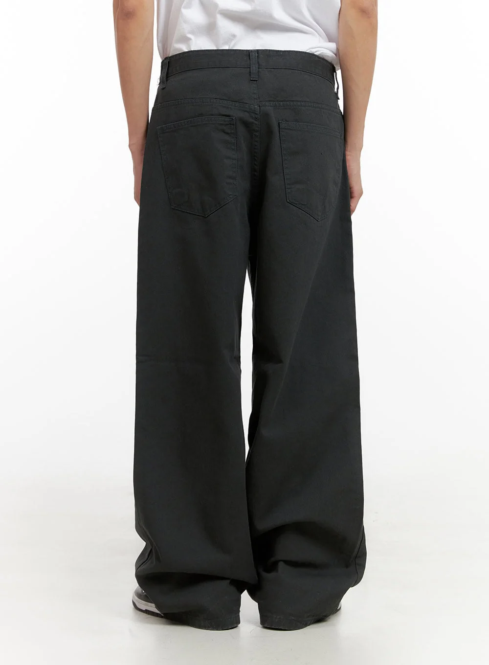 Men's Solid Cotton Baggy Pants IL404 - Image 5
