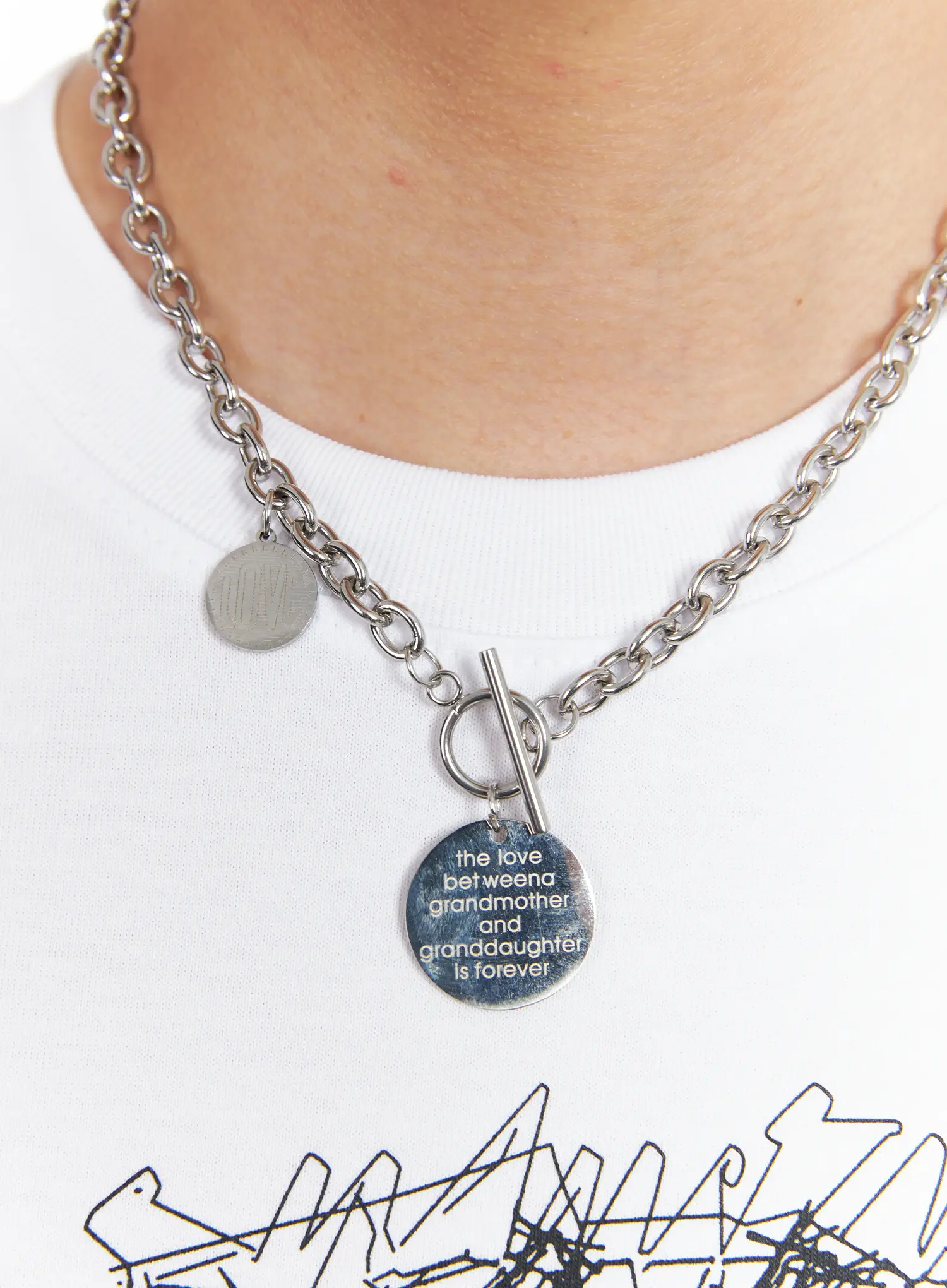 Men's Steel Chain Necklace IL518 - Image 6