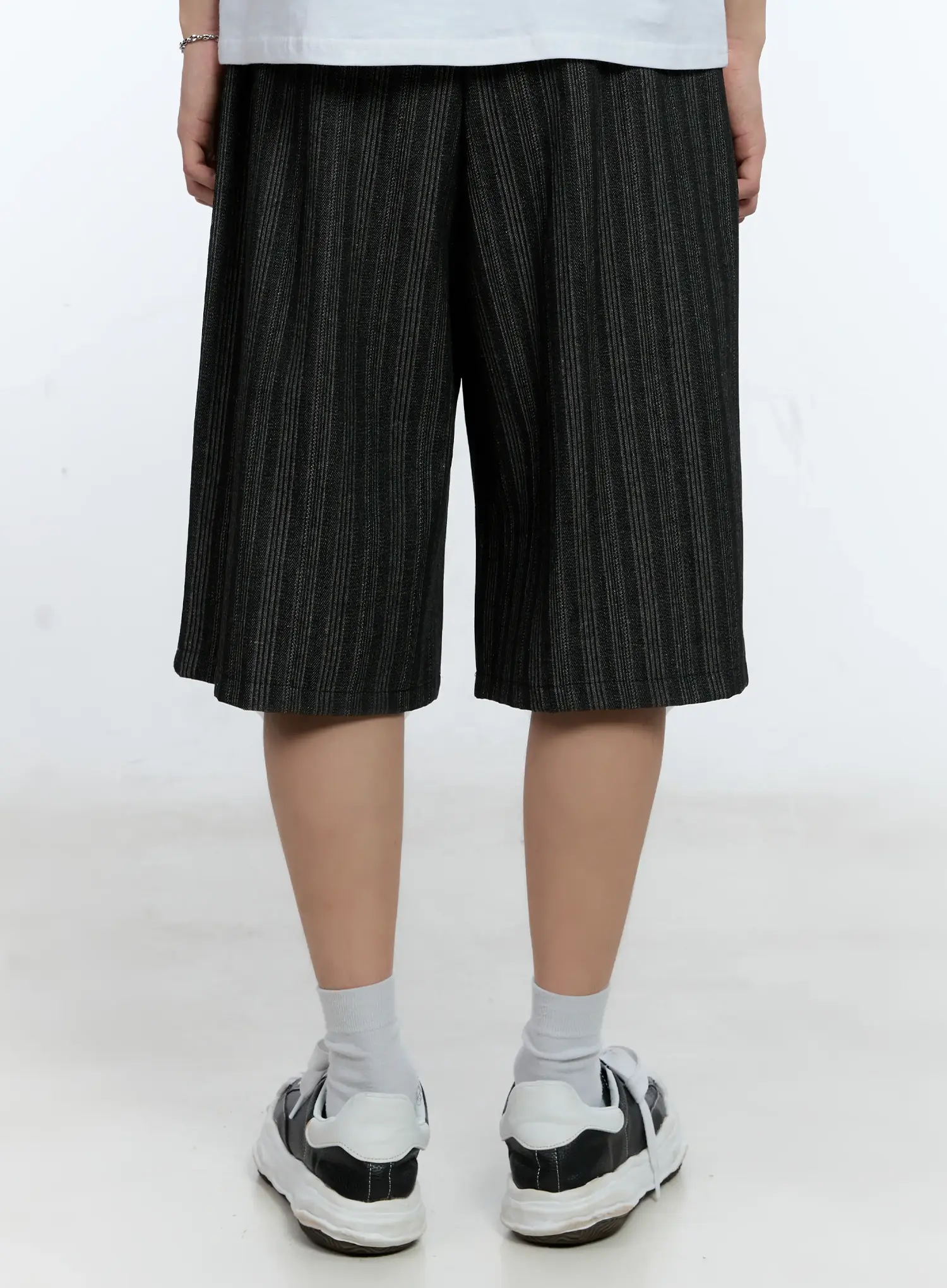 Men's Striped Pintuck Shorts IL529 - Image 8
