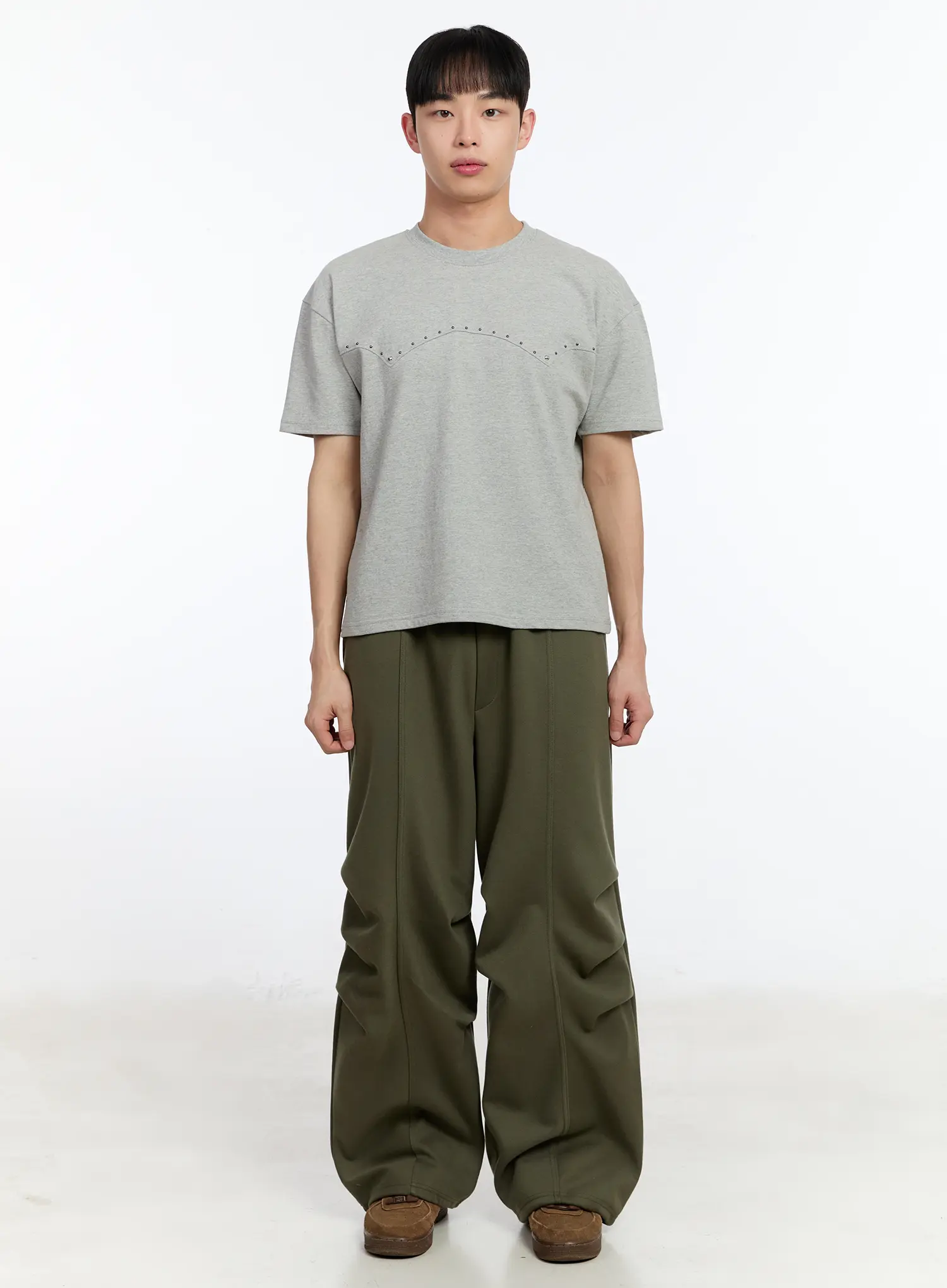 Men's Studded Short Sleeve Tee IA507 - Image 3