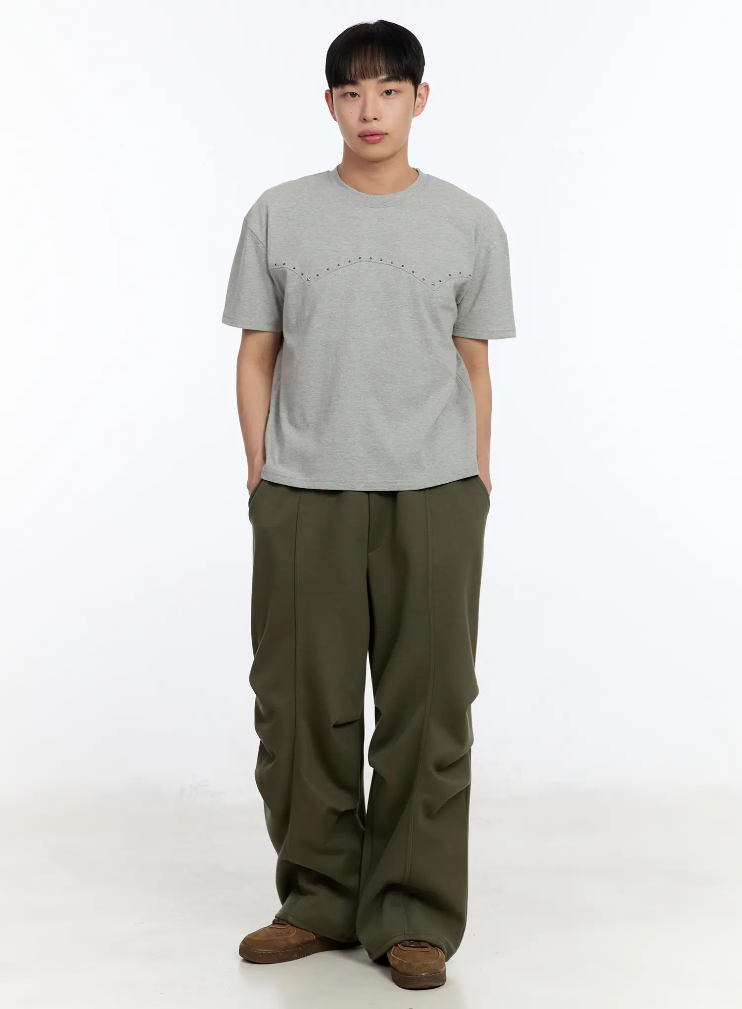 Men's Studded Short Sleeve Tee IA507 - Image 7