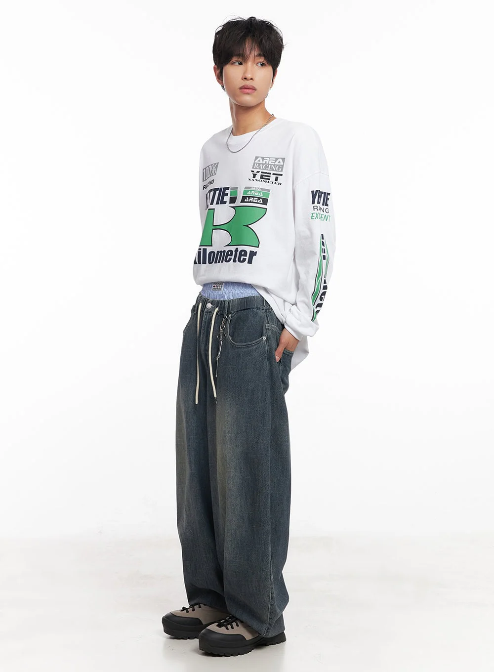 Men's Summer Drawstring Jeans IY508