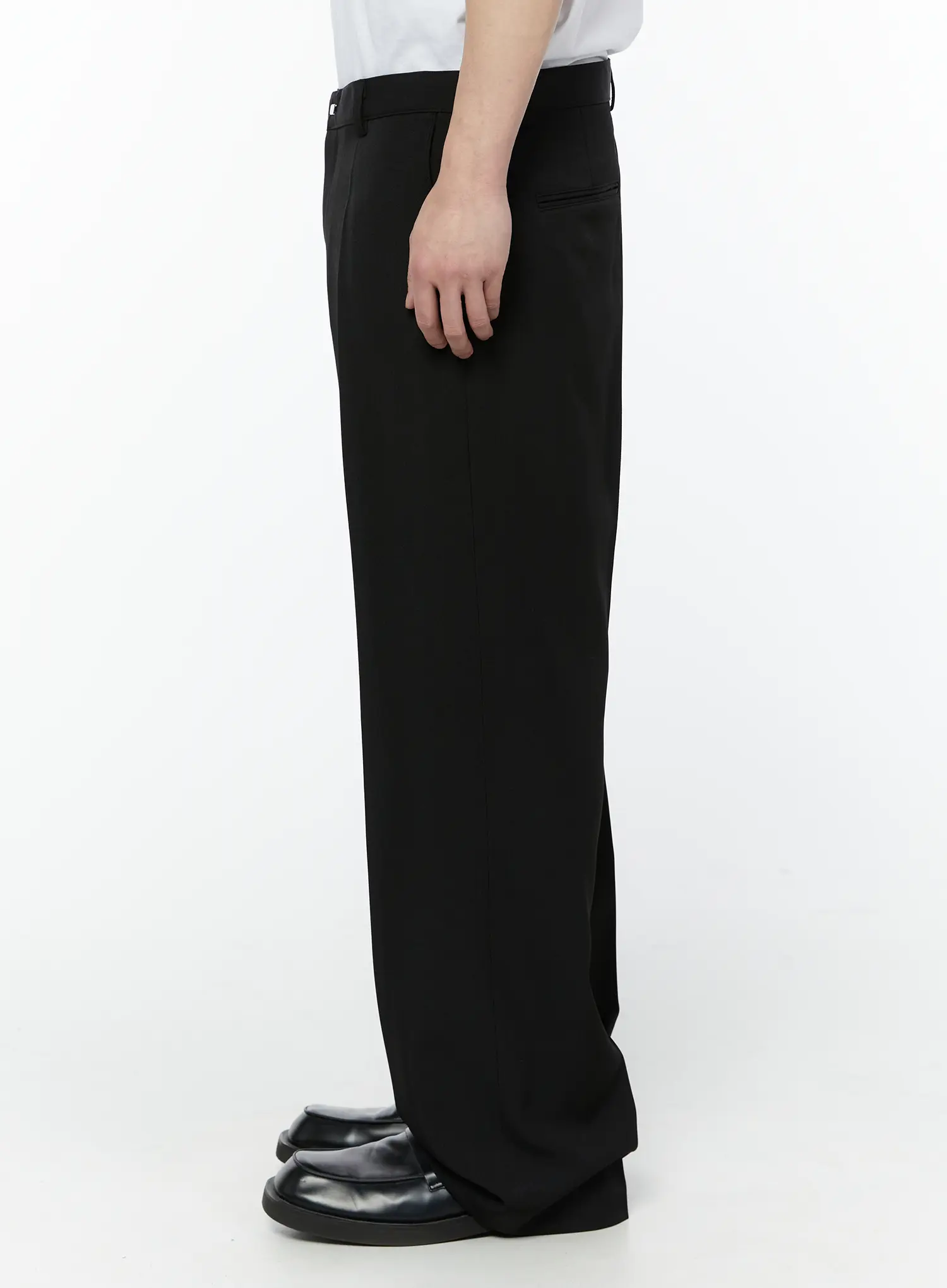 Men's Tailored Trousers (Black) IY506 - Image 6