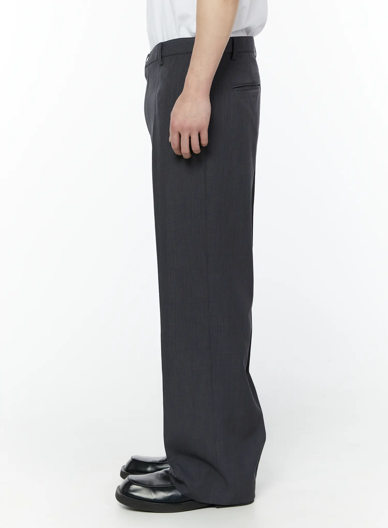 Men's Tailored Trousers (Dark Gray) IY506 - Image 3