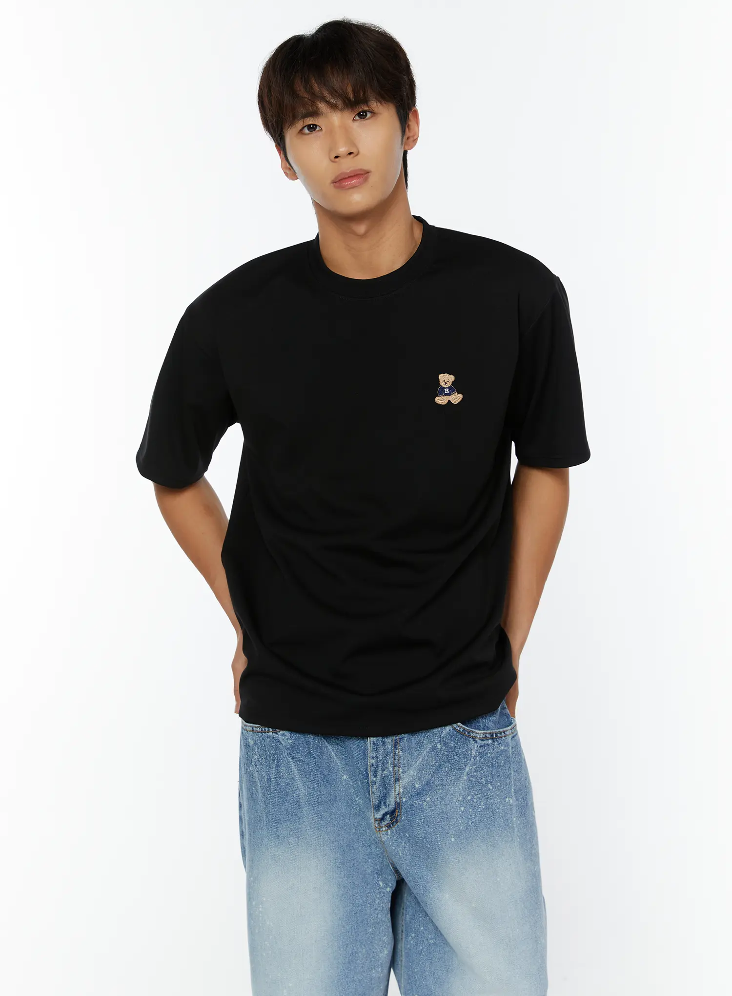 Men's Teddy Embroidered T-Shirt IY508 - Image 2