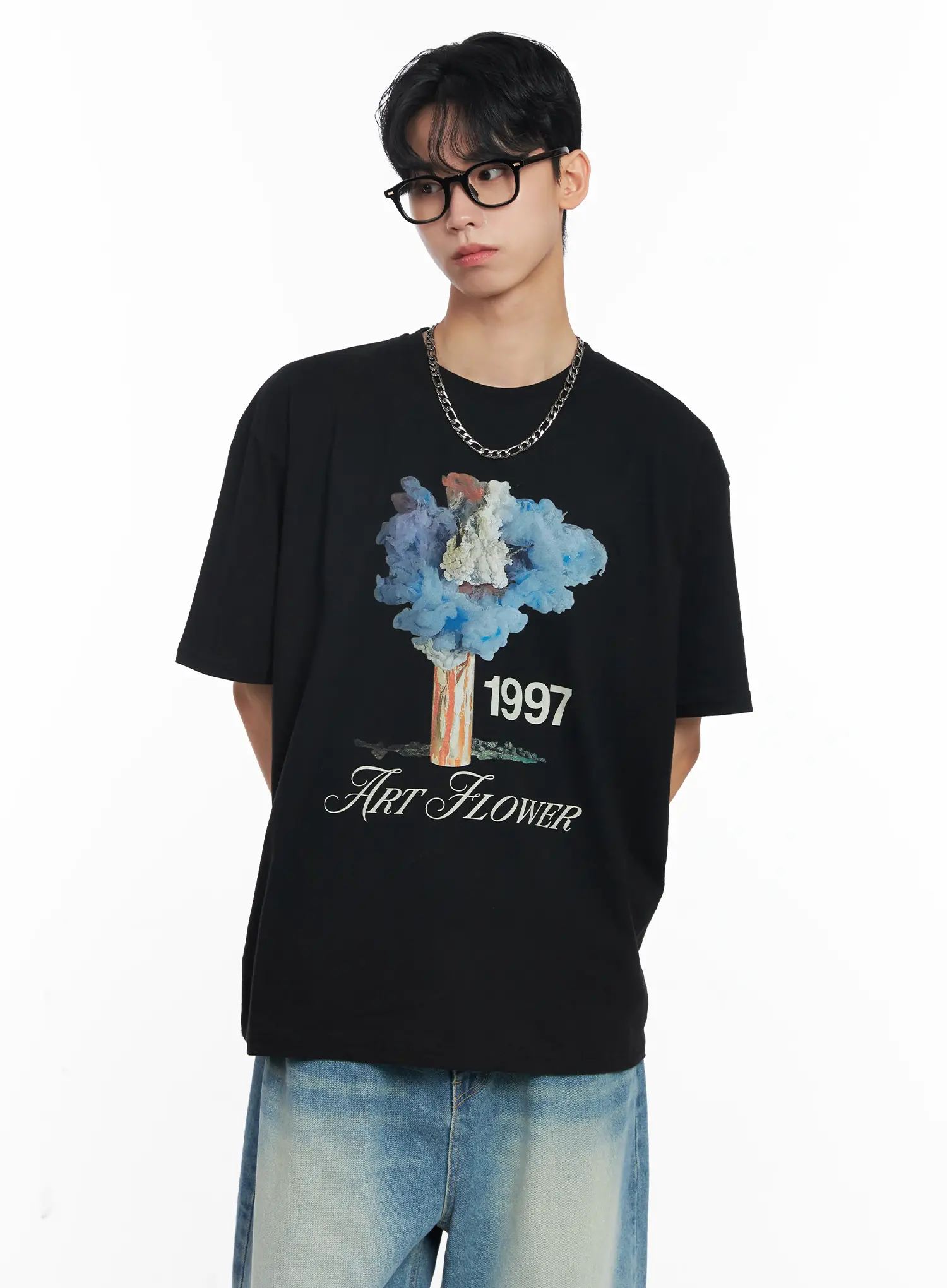 Men's Timeless Black Glasses IL501 - Image 4