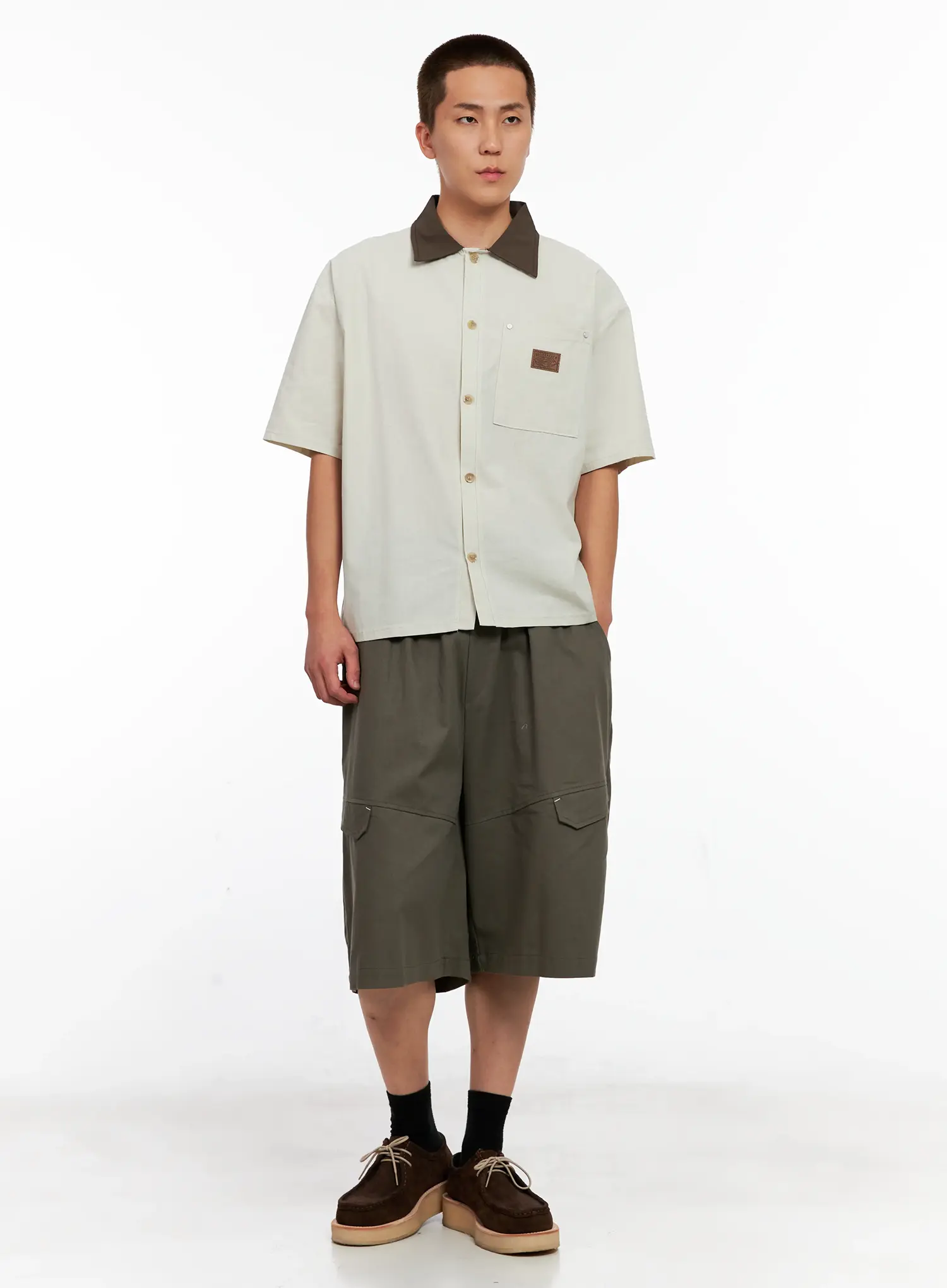 Men's Two-Tone Button-Up IG511 - Image 8