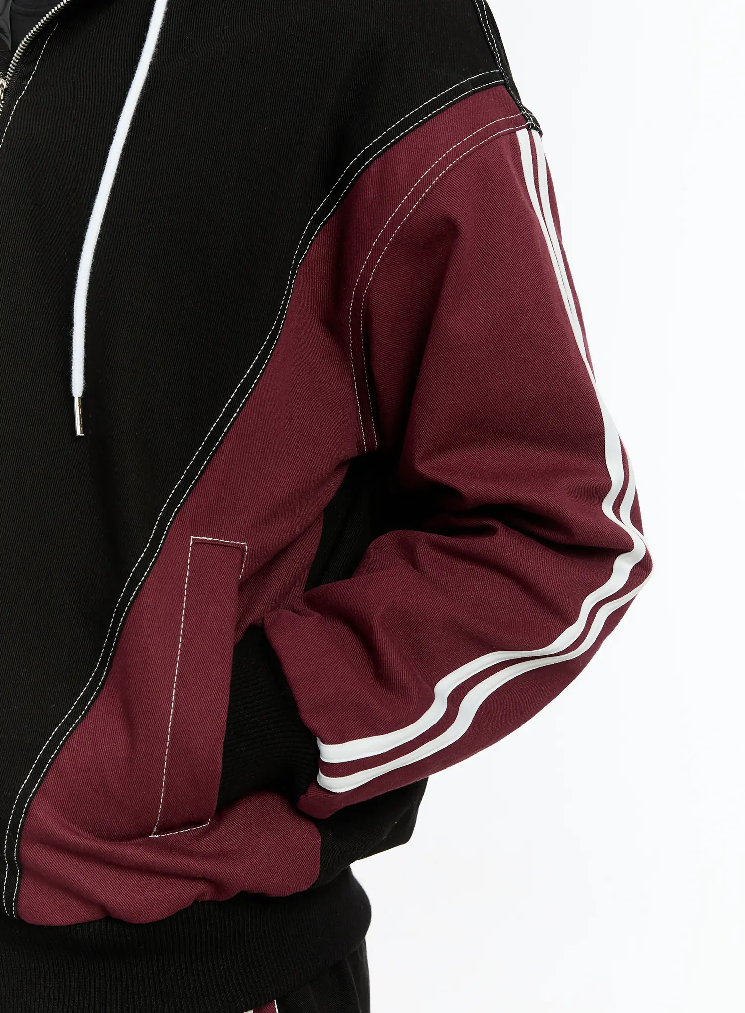 Men's Two-Way Hoodie Jacket IM503 - Image 10