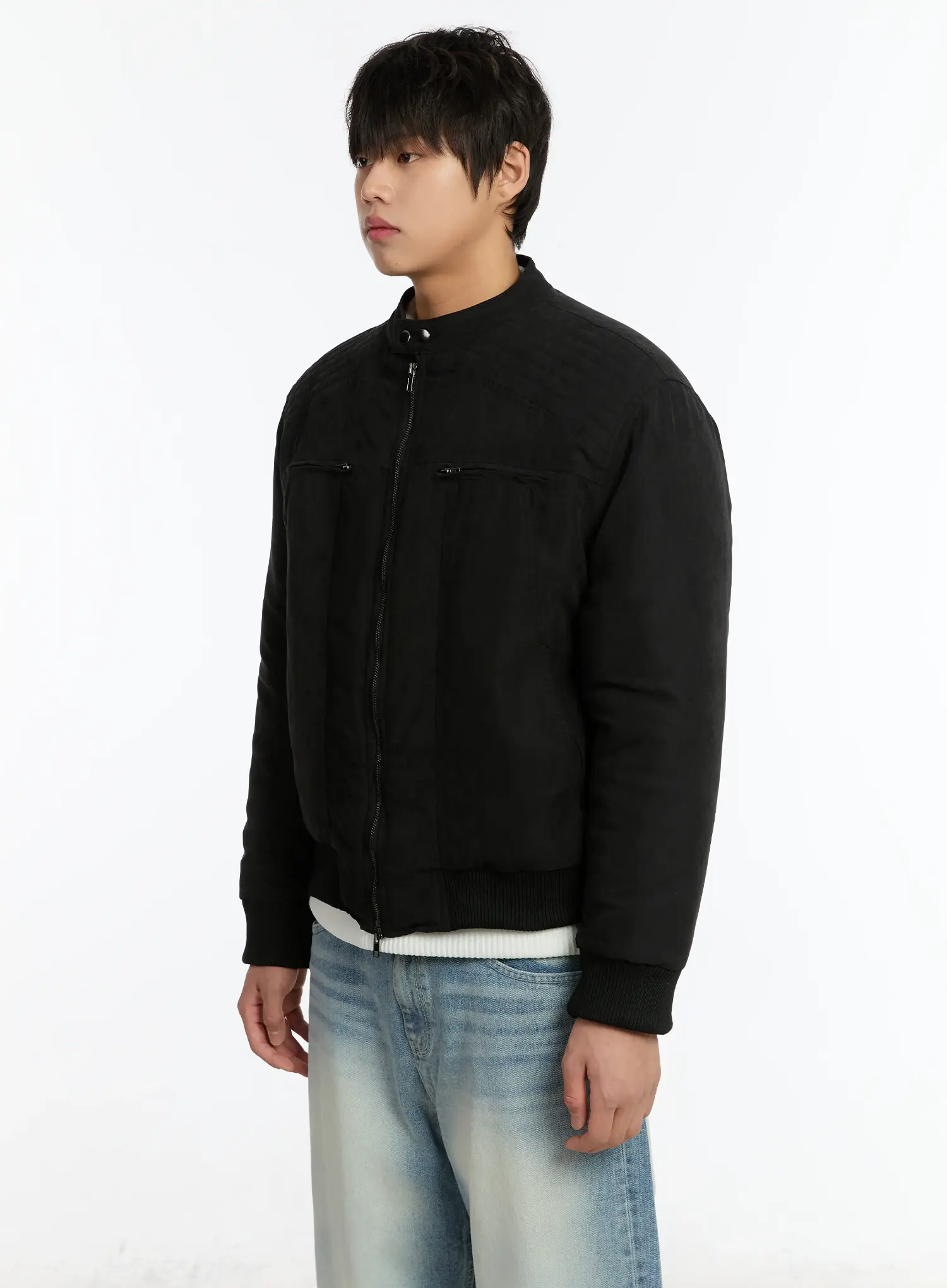 Men's Two-Way Rider Jacket IM503 - Image 4