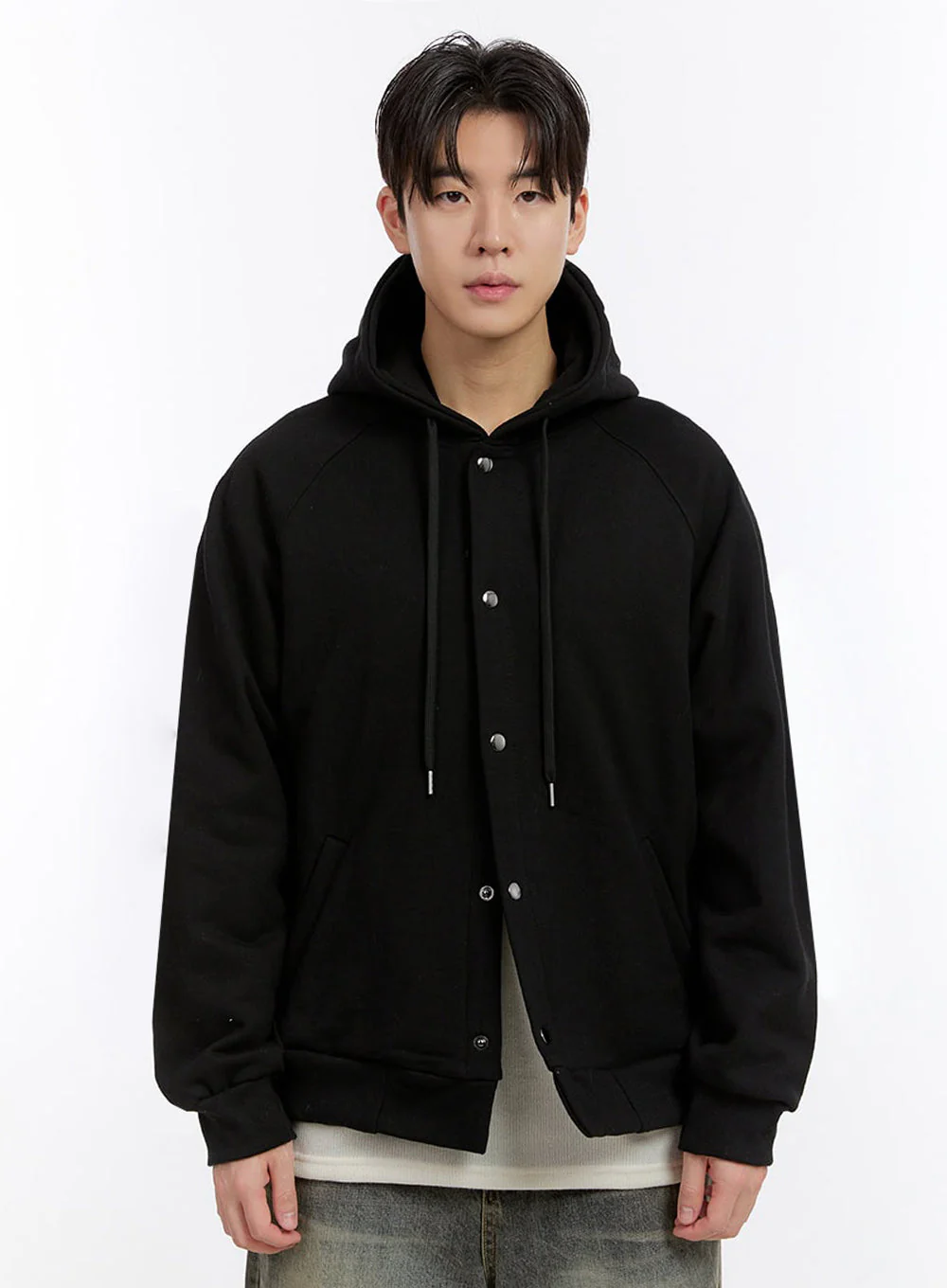 Men's Urban Buttoned Hooded Jacket IF528 - Image 10