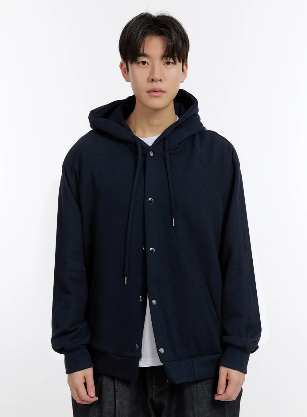 Men's Urban Buttoned Hooded Jacket IF528 - Image 11