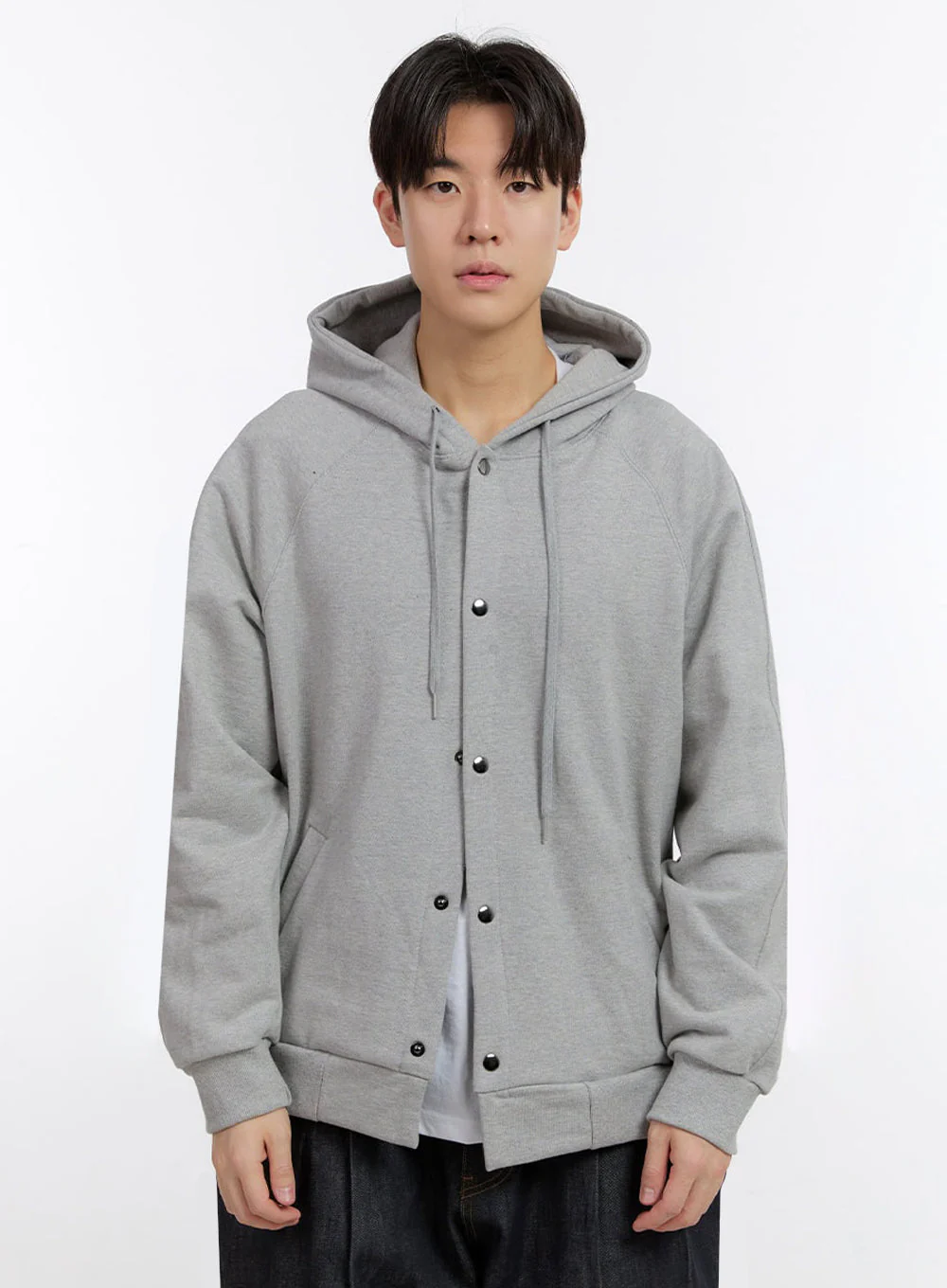 Men's Urban Buttoned Hooded Jacket IF528 - Image 12