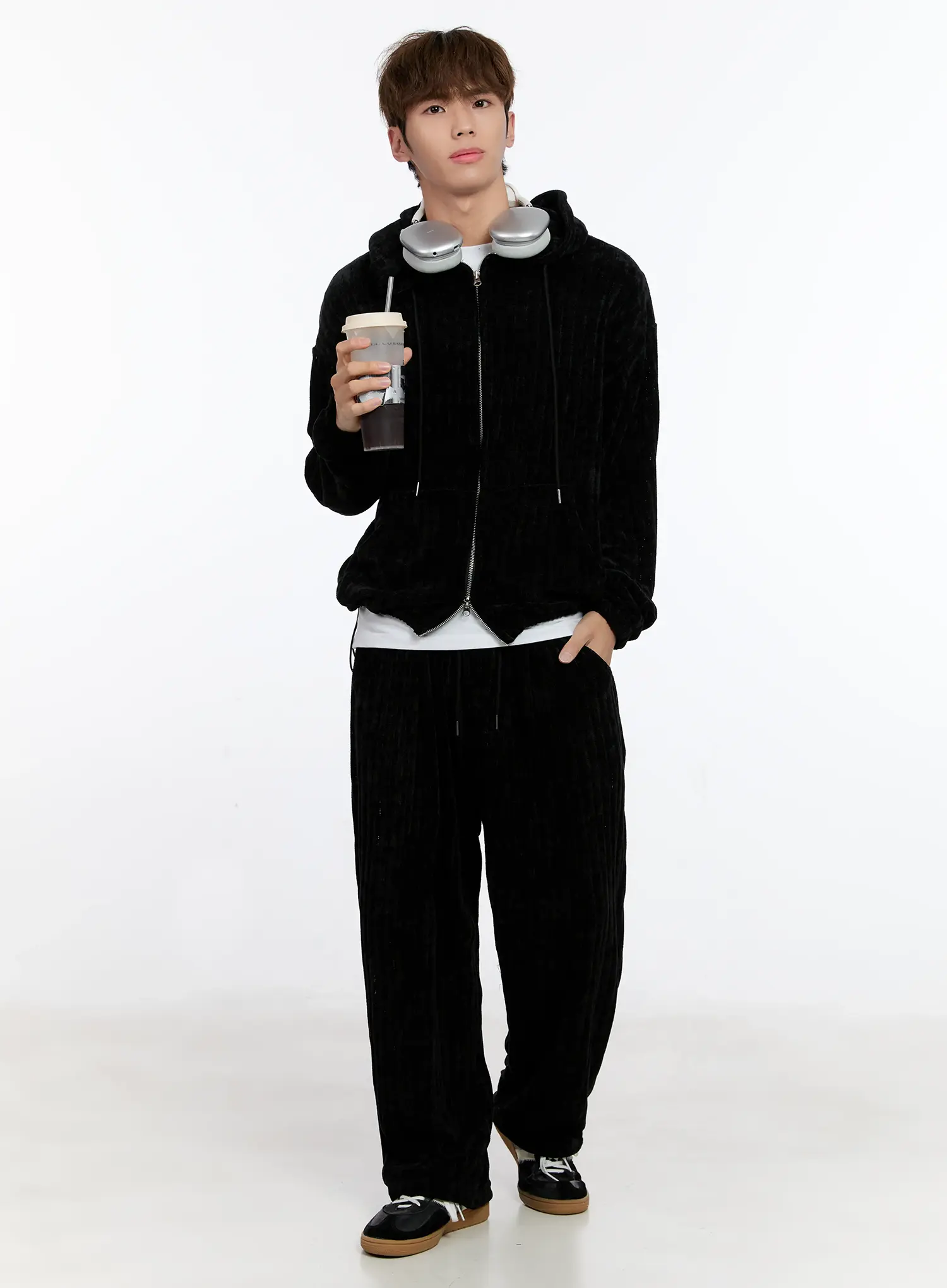 Men's Velvet Sweatpants IN512 - Image 13