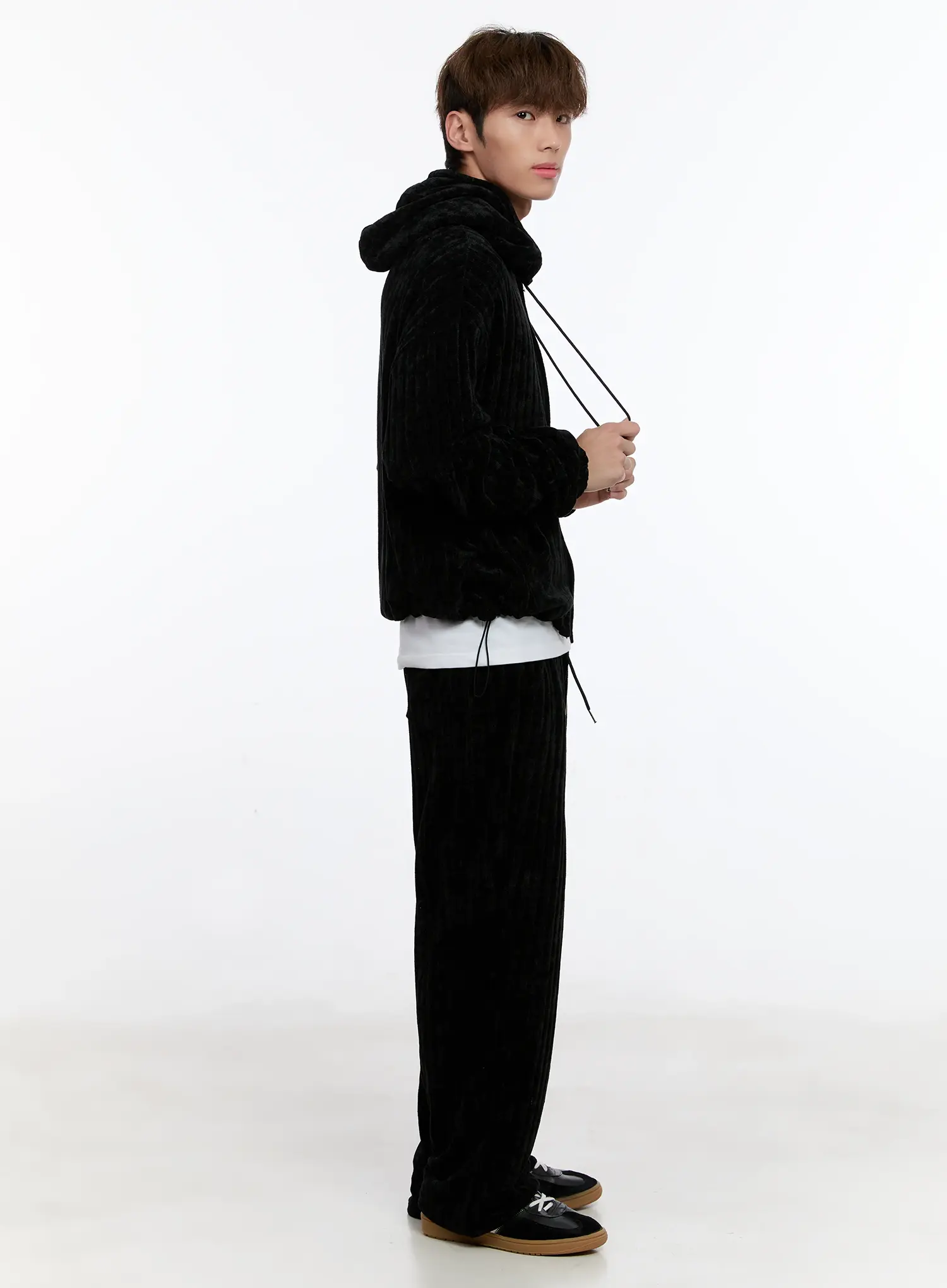 Men's Velvet Sweatpants IN512 - Image 8
