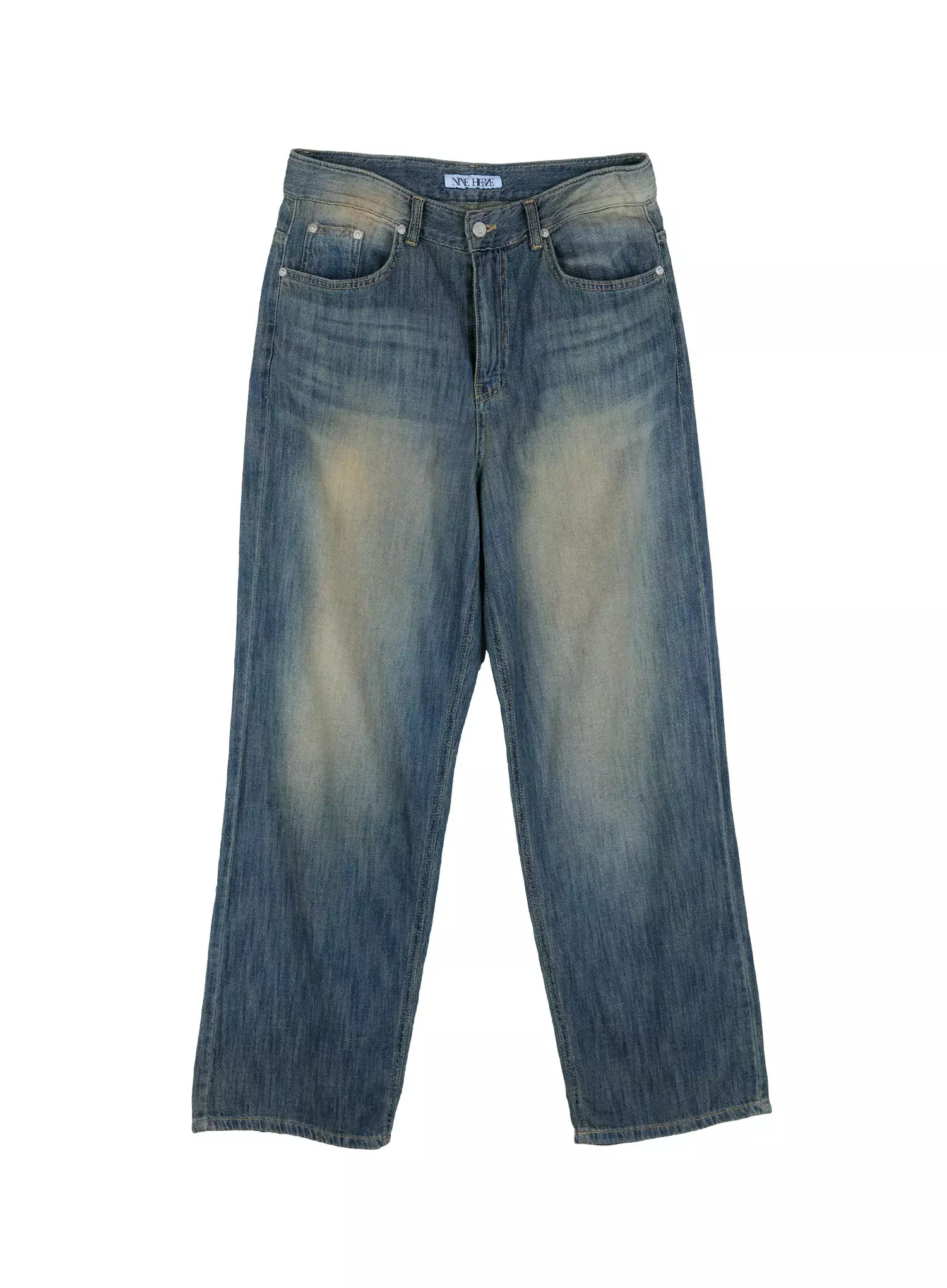 Men's Vintage Wide-Leg Jeans IG520 - Image 12