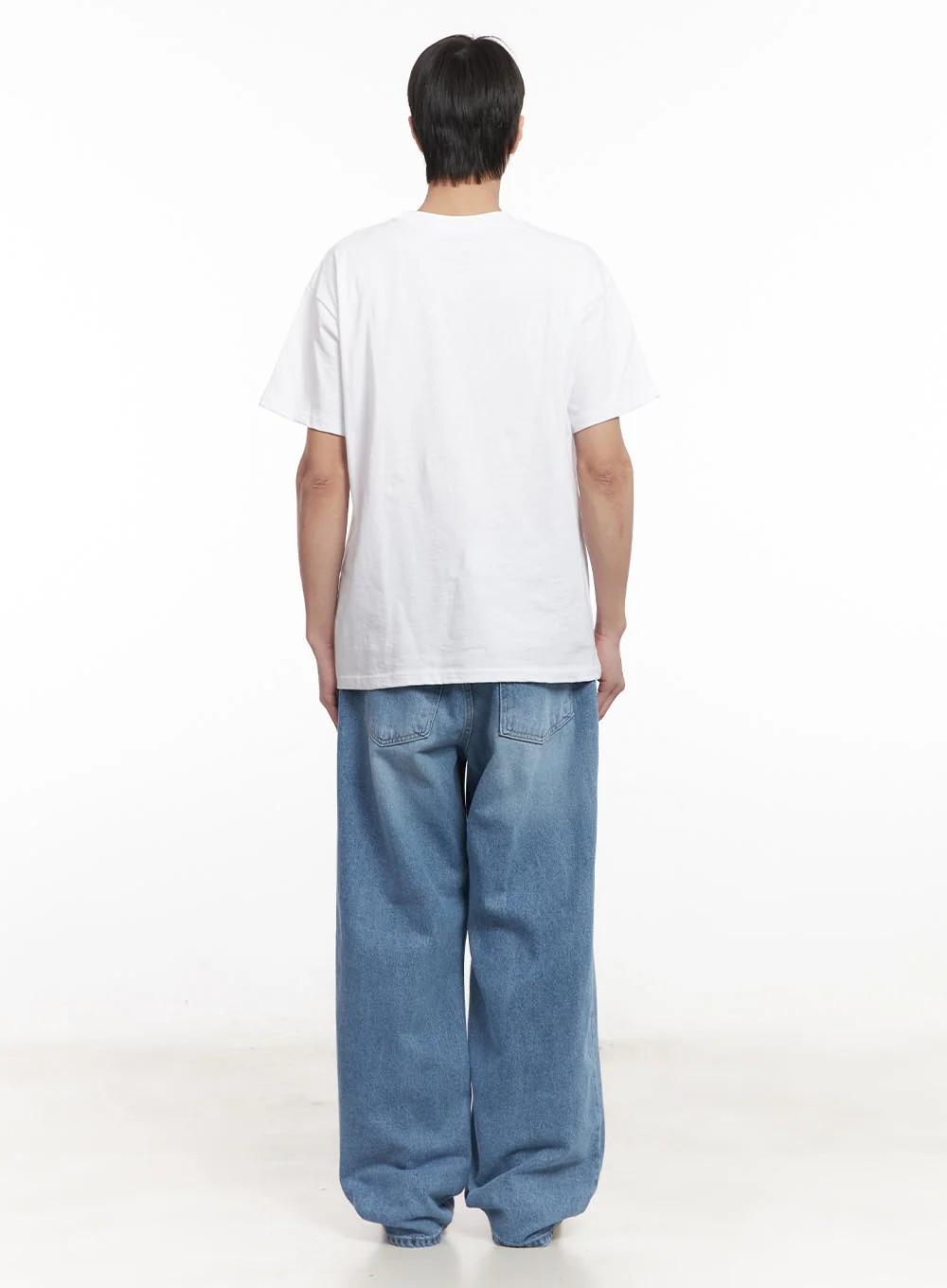 Men's Washed Relaxed-Fit Jeans IM519 - Image 7