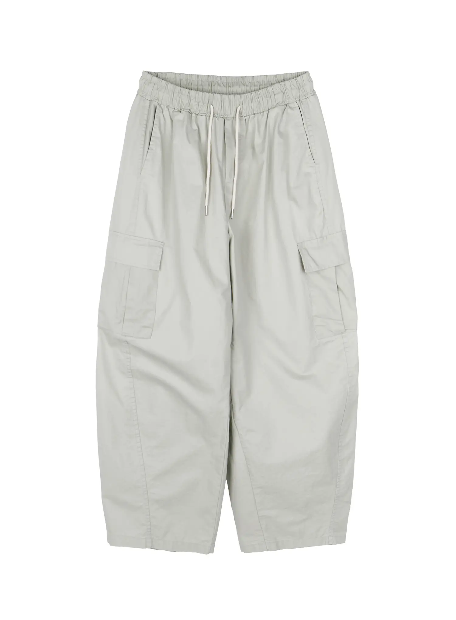 Men's Wide Cargo Pants (Light Gray) IY506 - Image 9