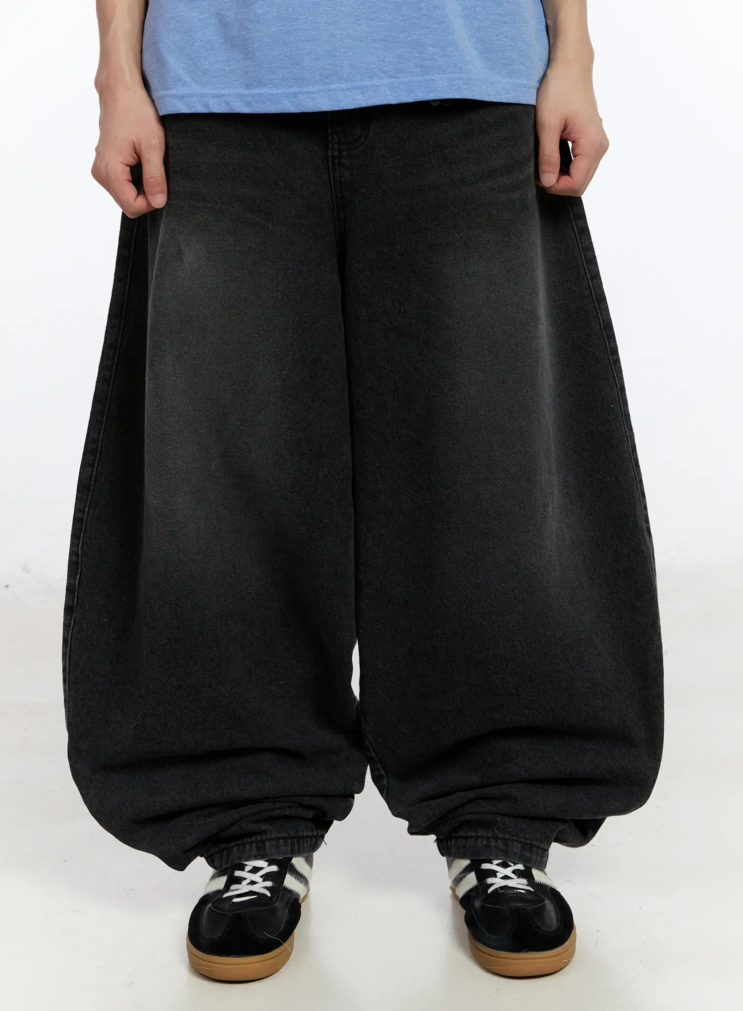 Men's Wide Leg Balloon Jeans IA507