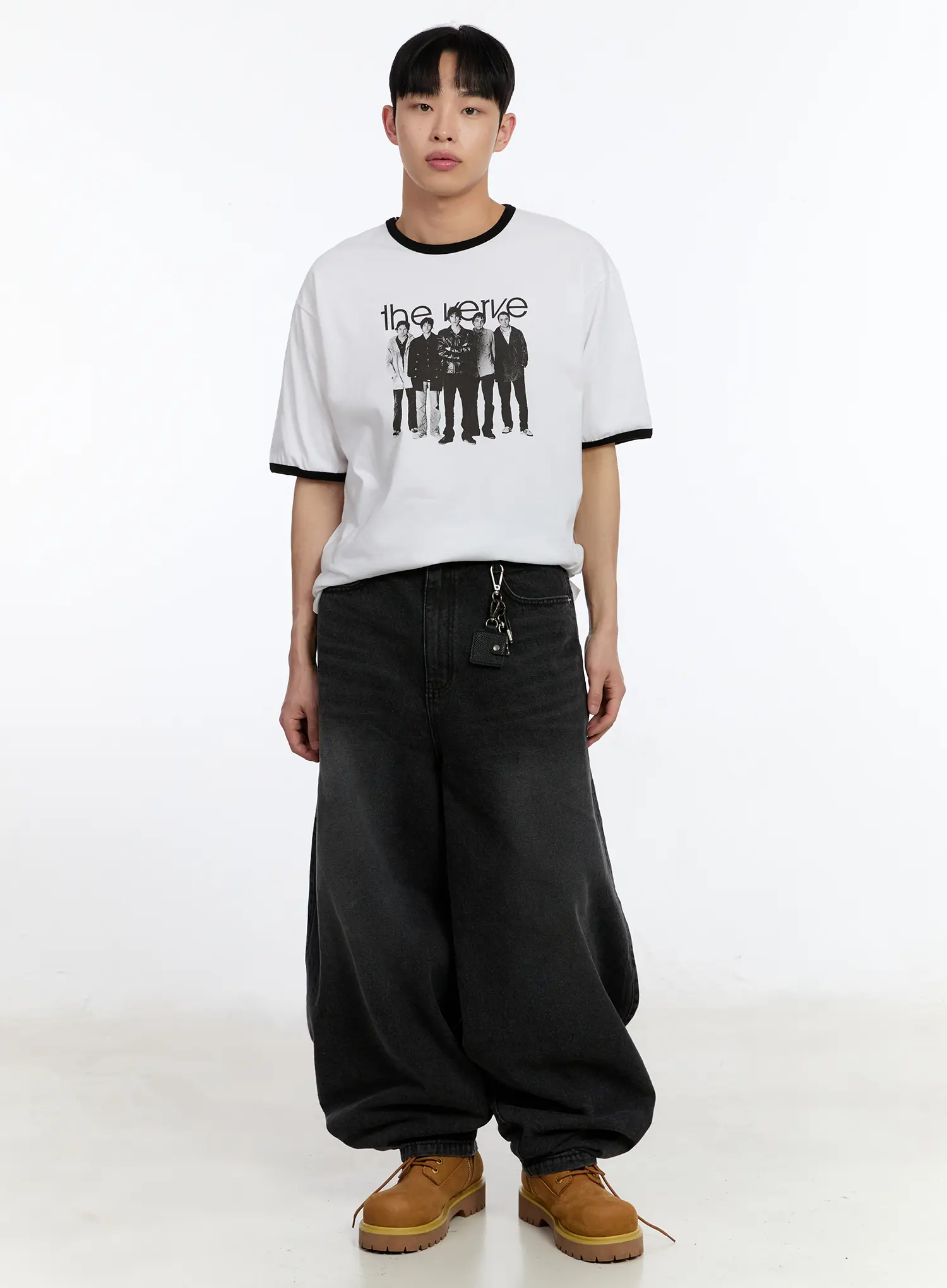 Men's Wide Leg Balloon Jeans IA507 - Image 10